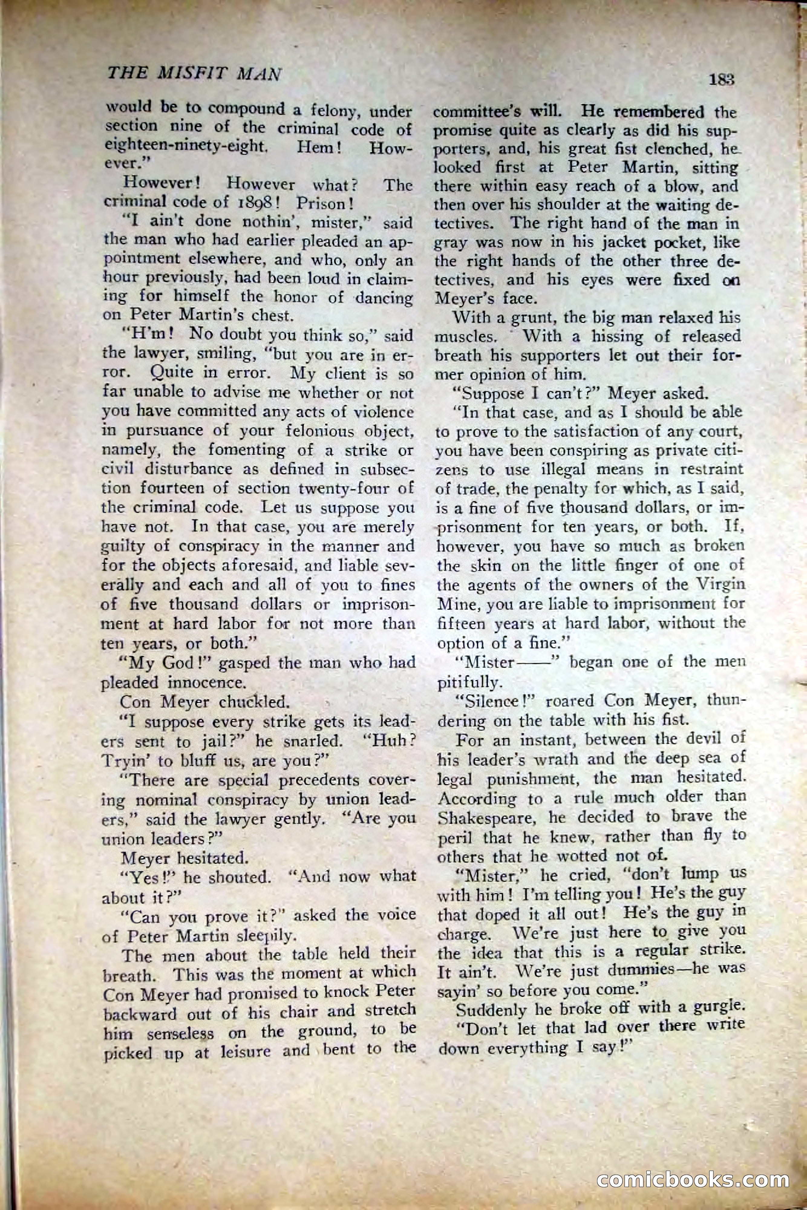 People's Story Magazine, November 25, 1922 — page 185 of 196