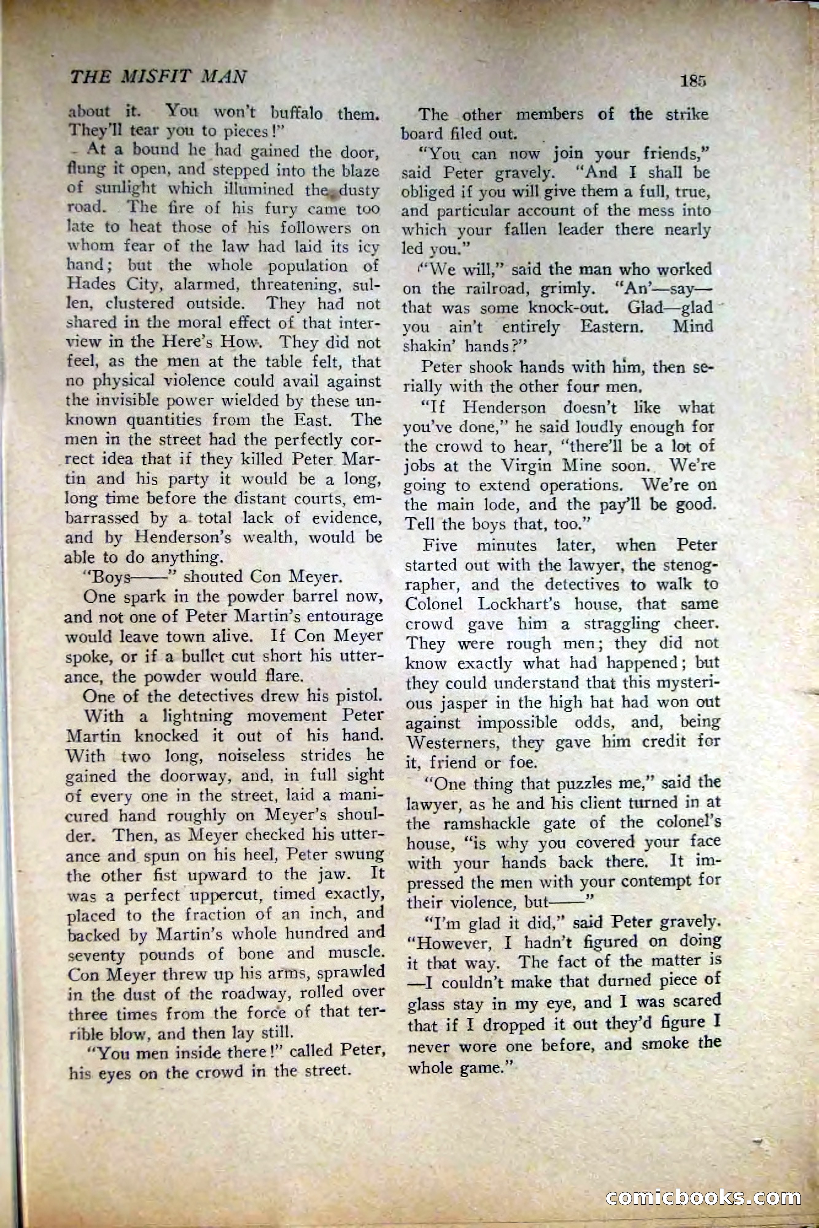 People's Story Magazine, November 25, 1922 — page 187 of 196