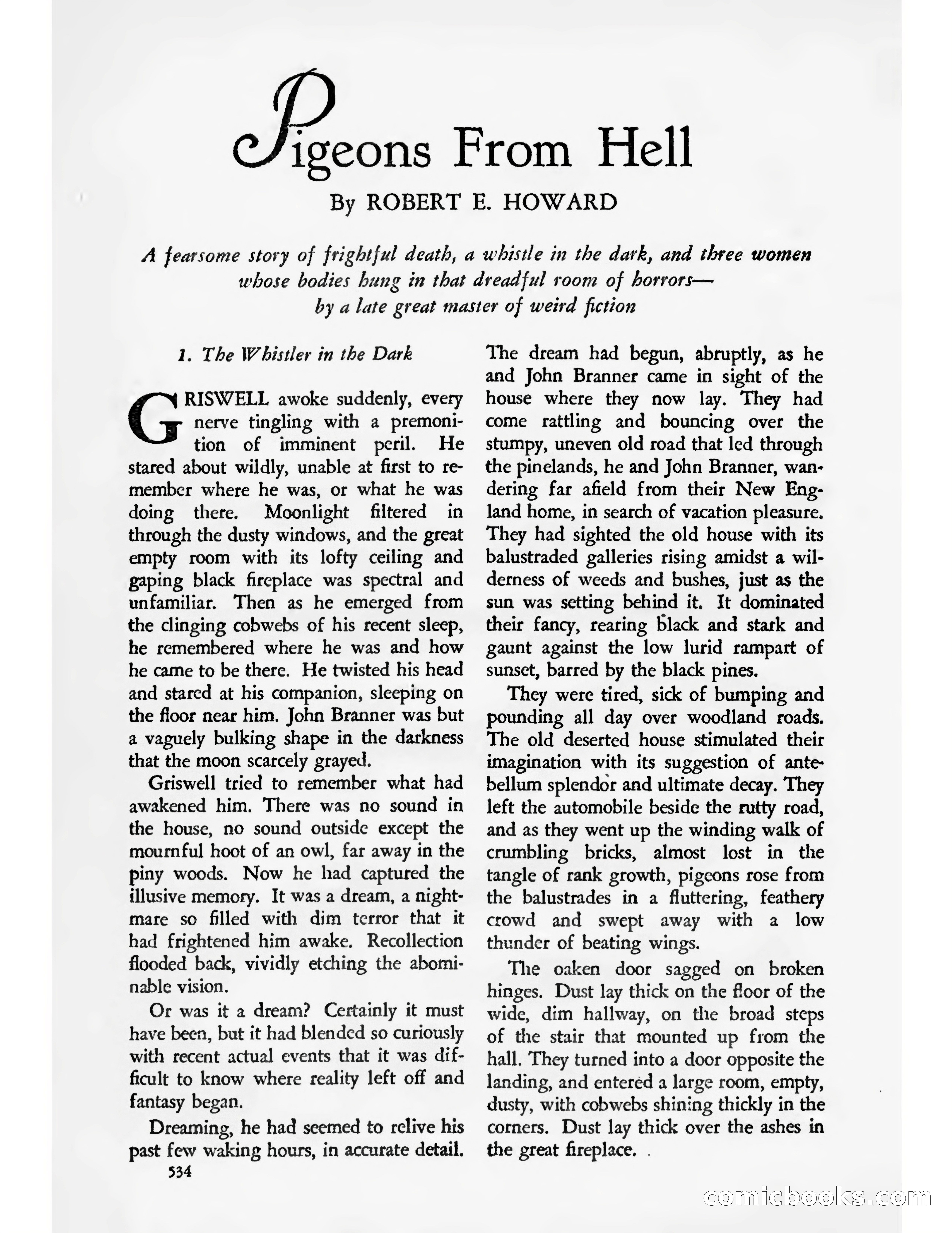 Pigeons From Hell — page 1 of 20