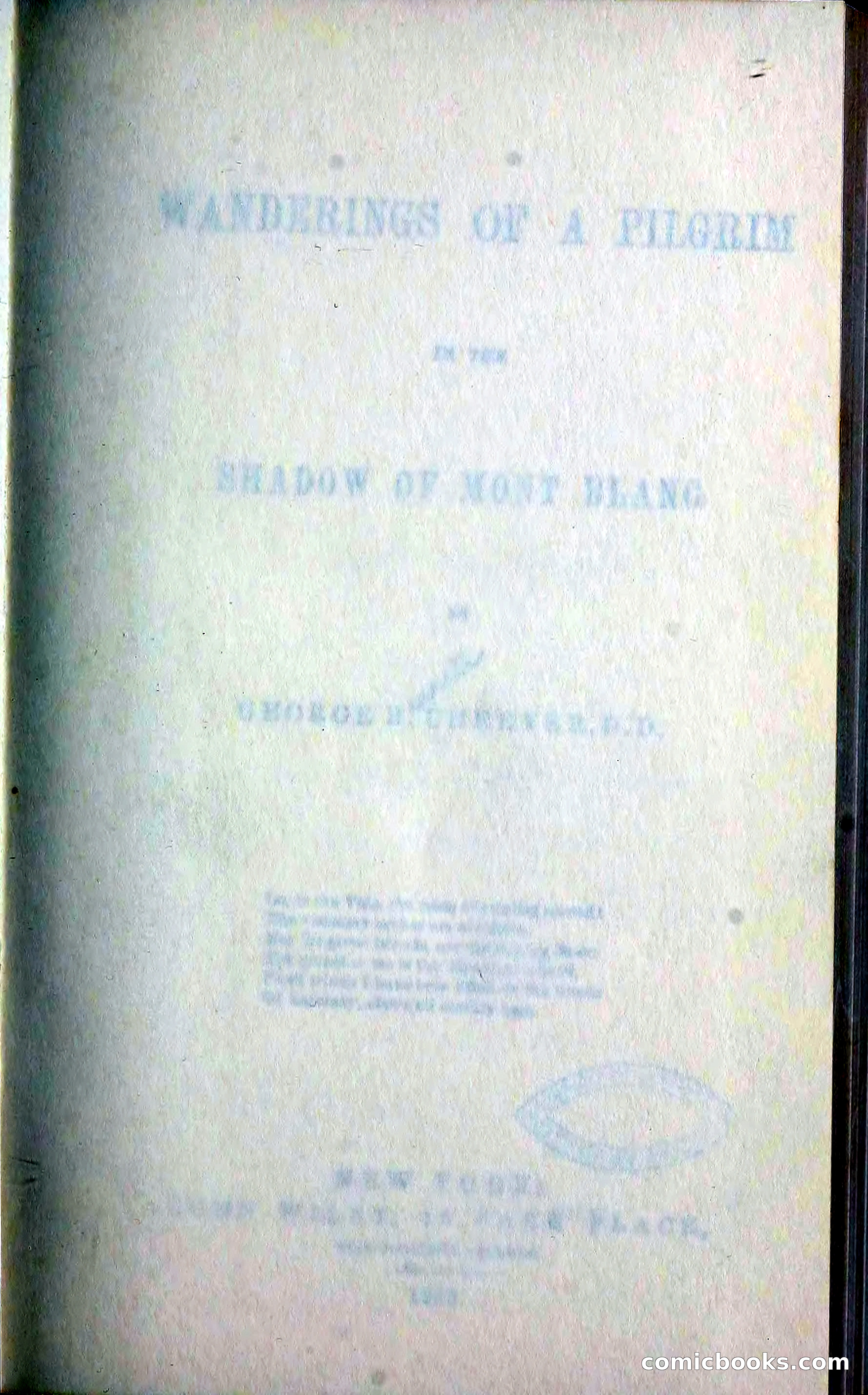 The Pilgrim in the Shadow of the Jungfrau Alp
