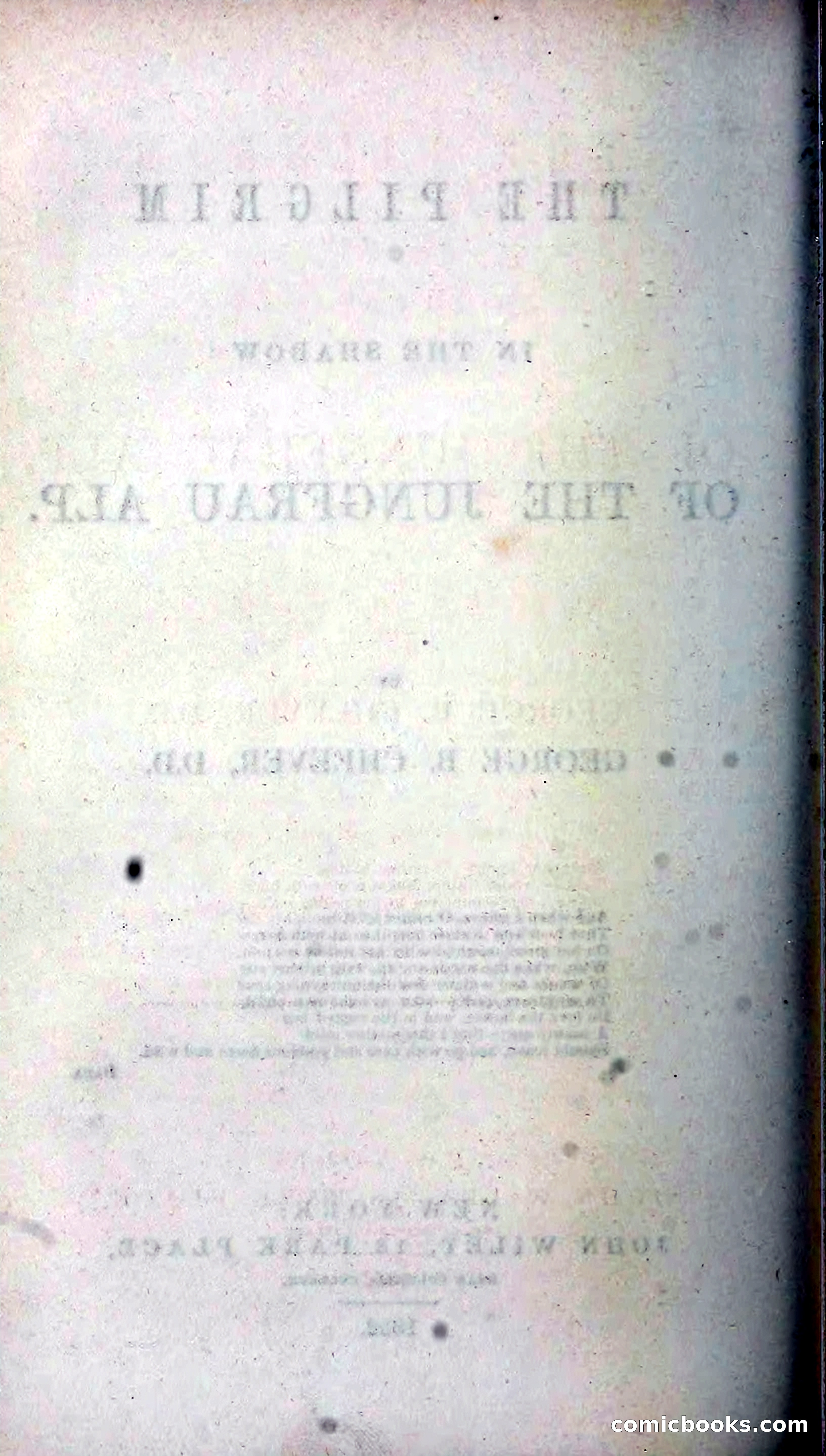 The Pilgrim in the Shadow of the Jungfrau Alp — page 186 of 396