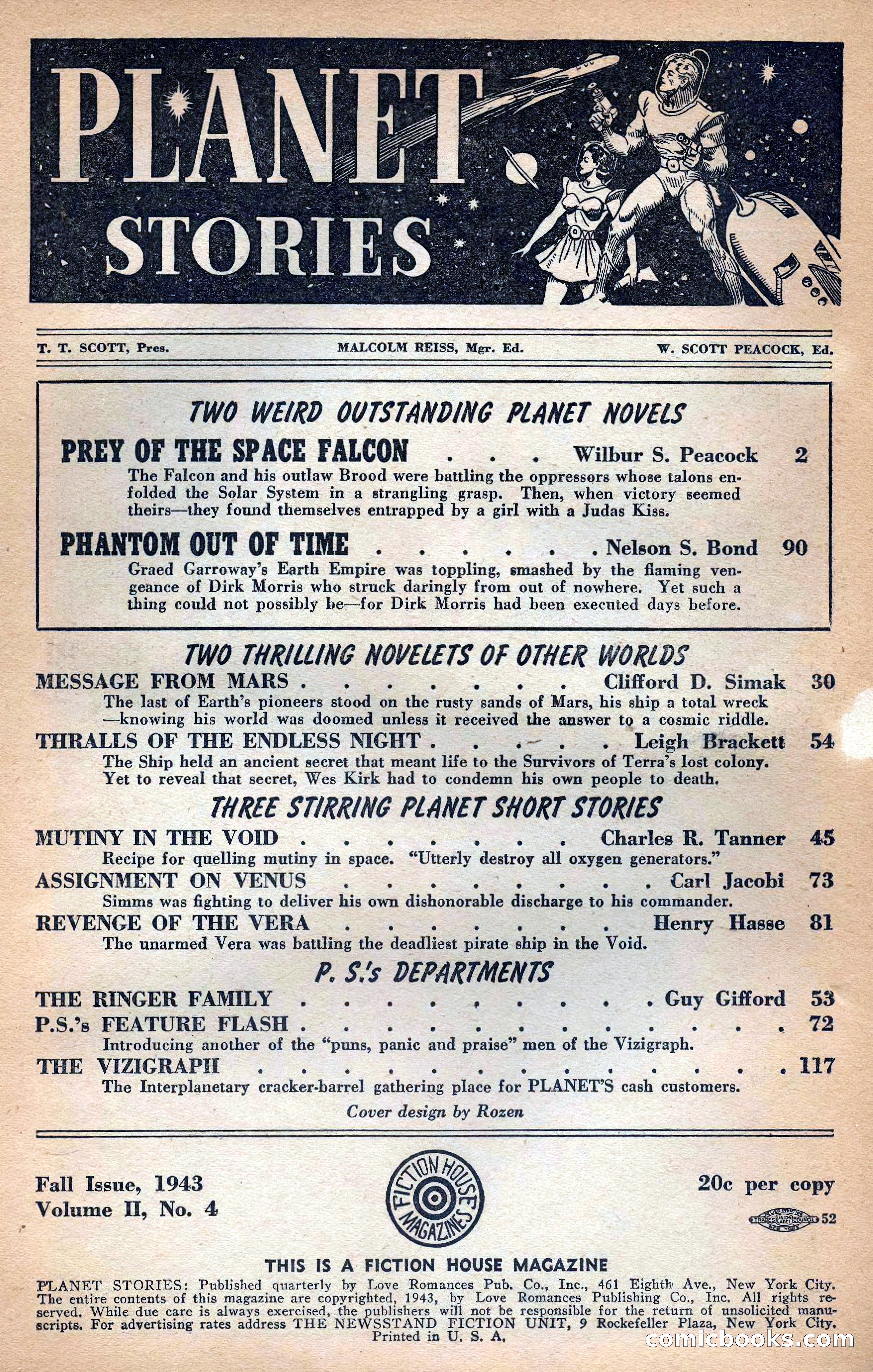 Planet Stories, Fall 1943 — page 3 of 134