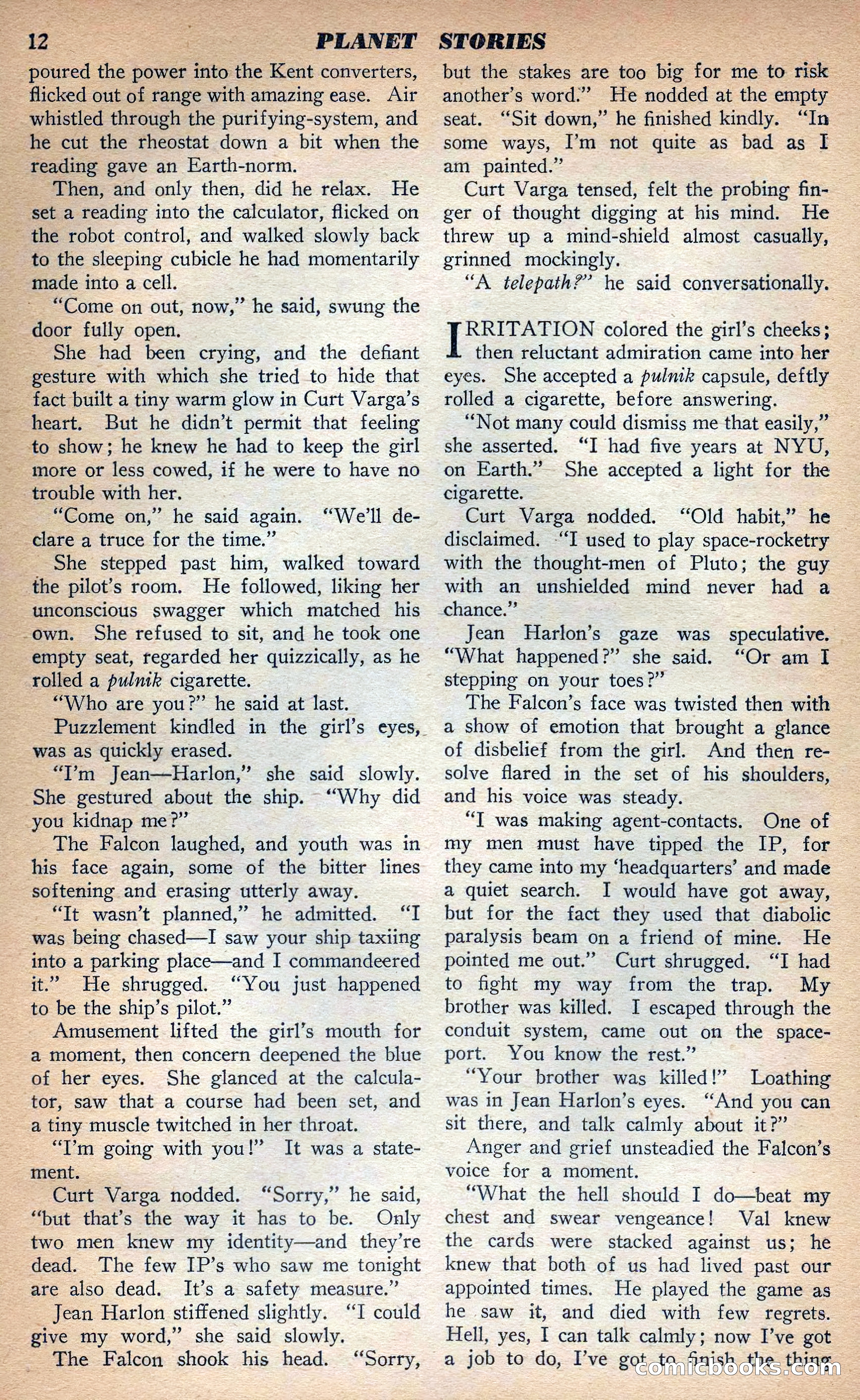 Planet Stories, Fall 1943 — page 15 of 134