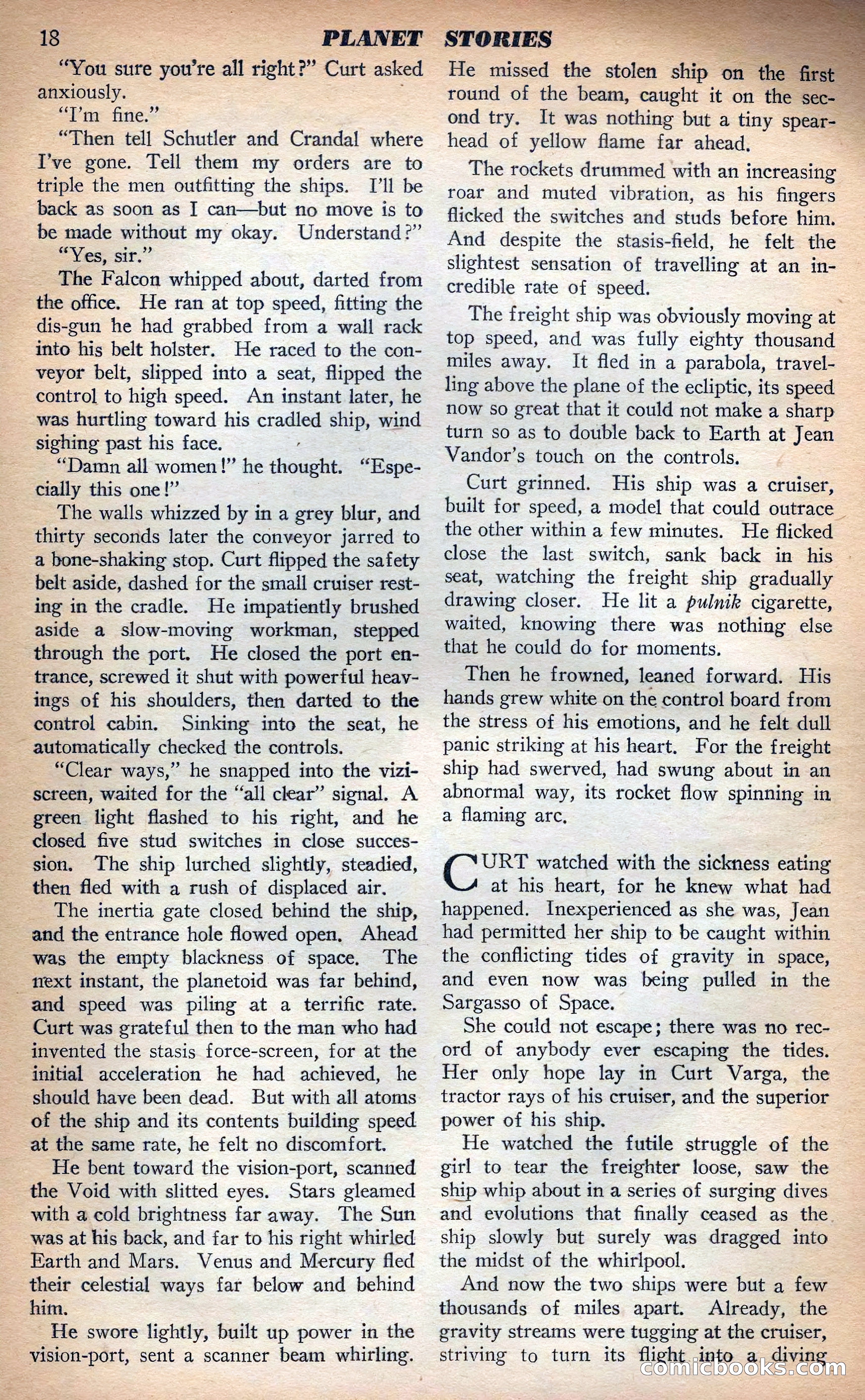 Planet Stories, Fall 1943 — page 21 of 134