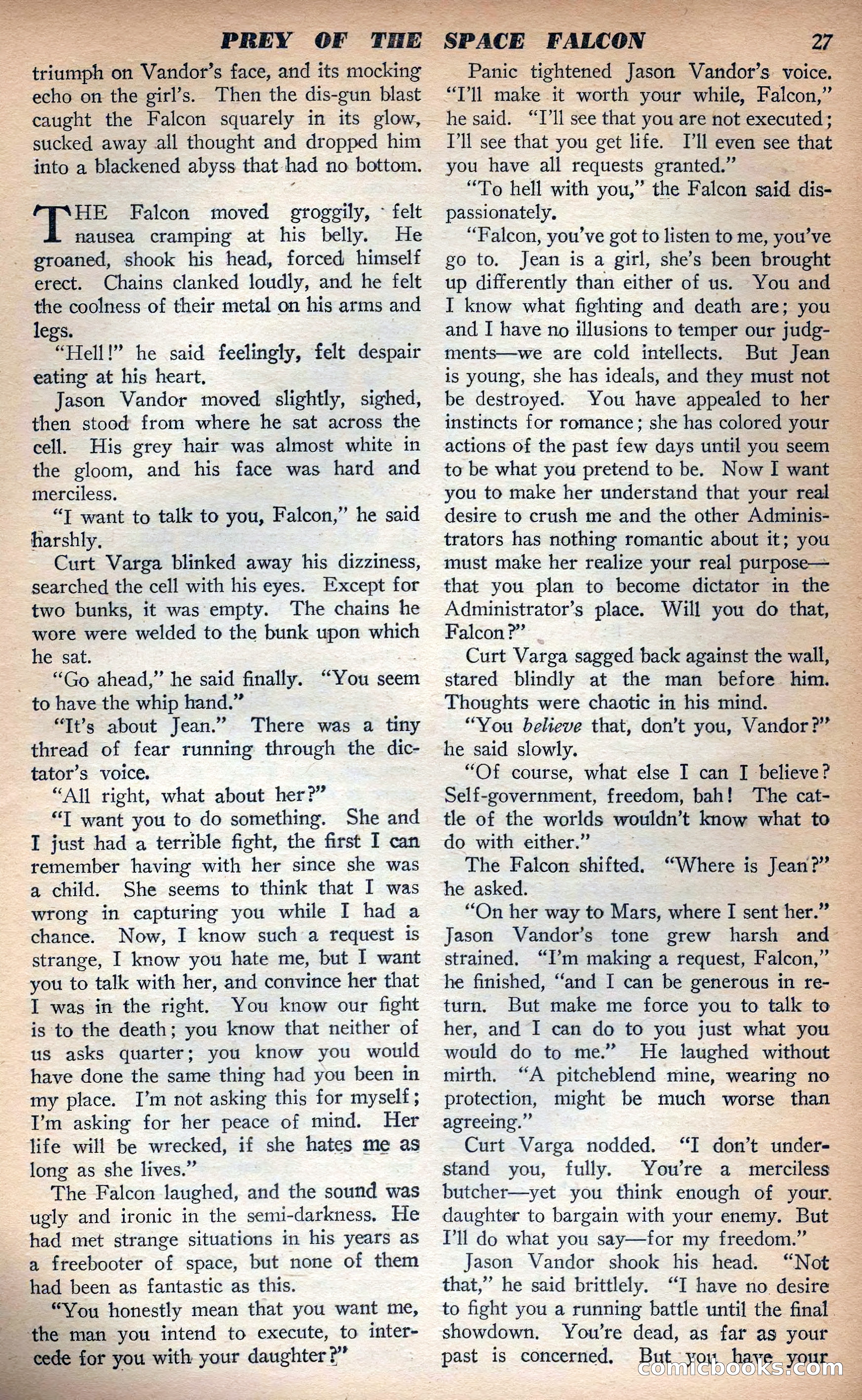 Planet Stories, Fall 1943 — page 30 of 134
