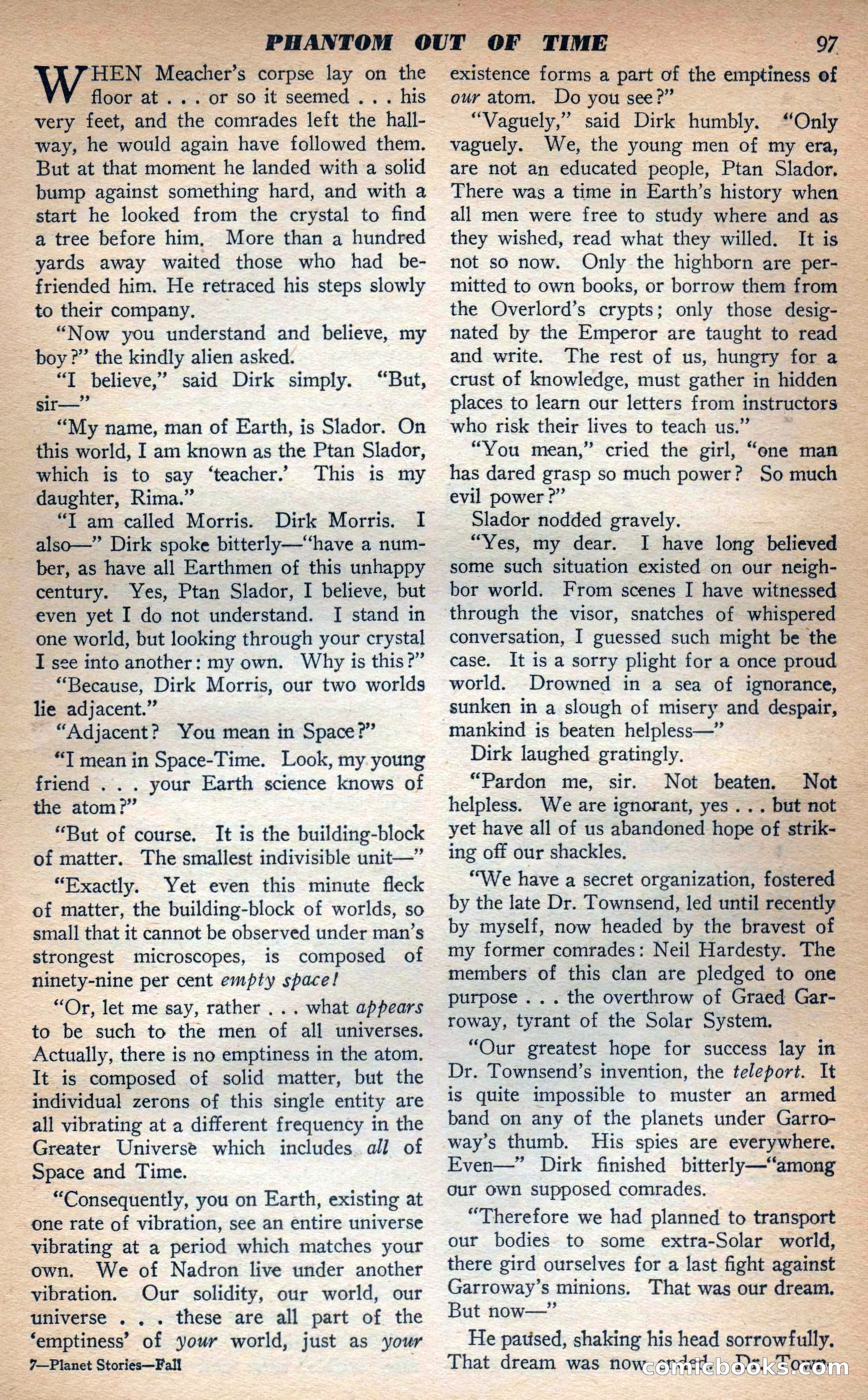 Planet Stories, Fall 1943 — page 100 of 134