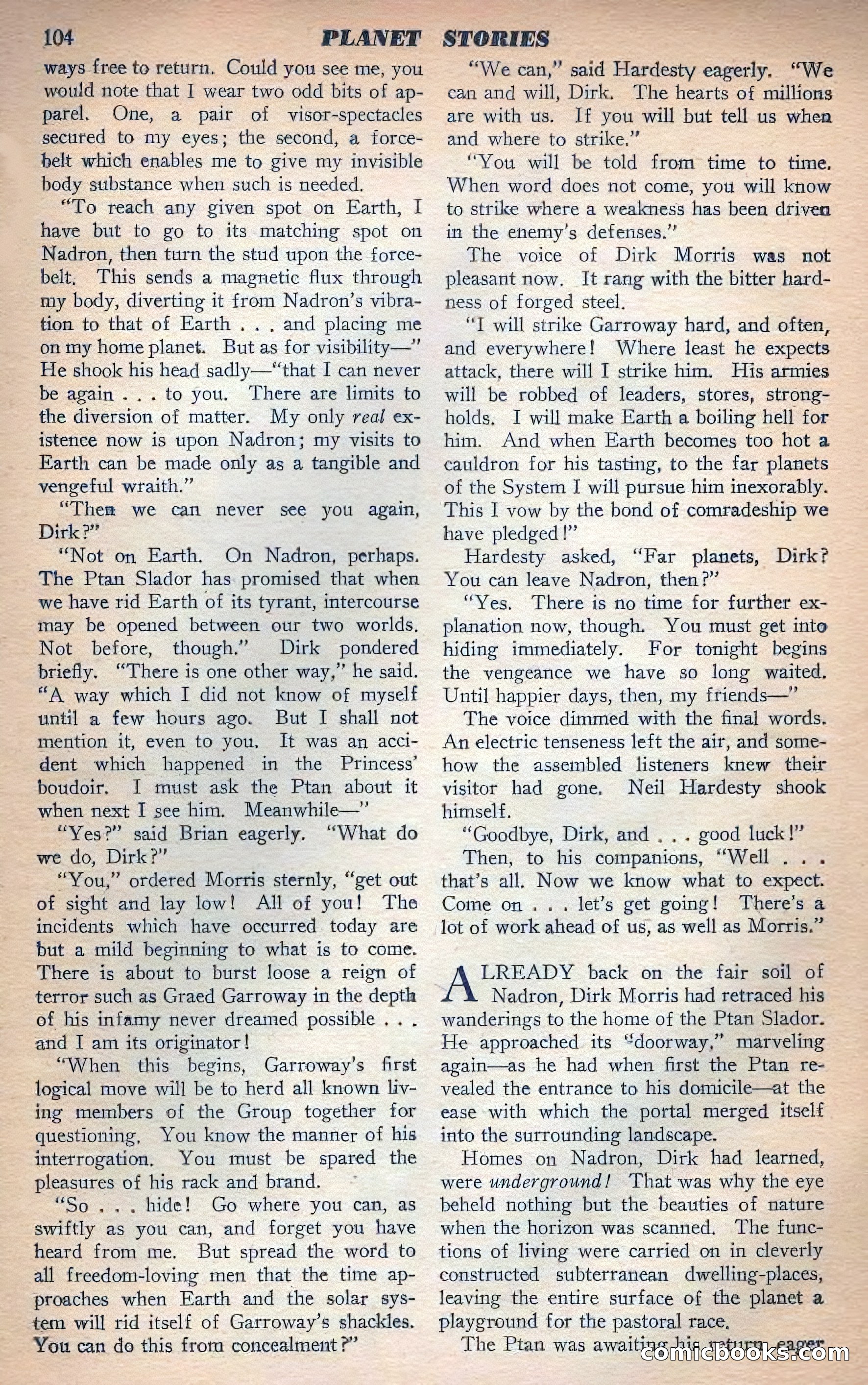 Planet Stories, Fall 1943 — page 107 of 134