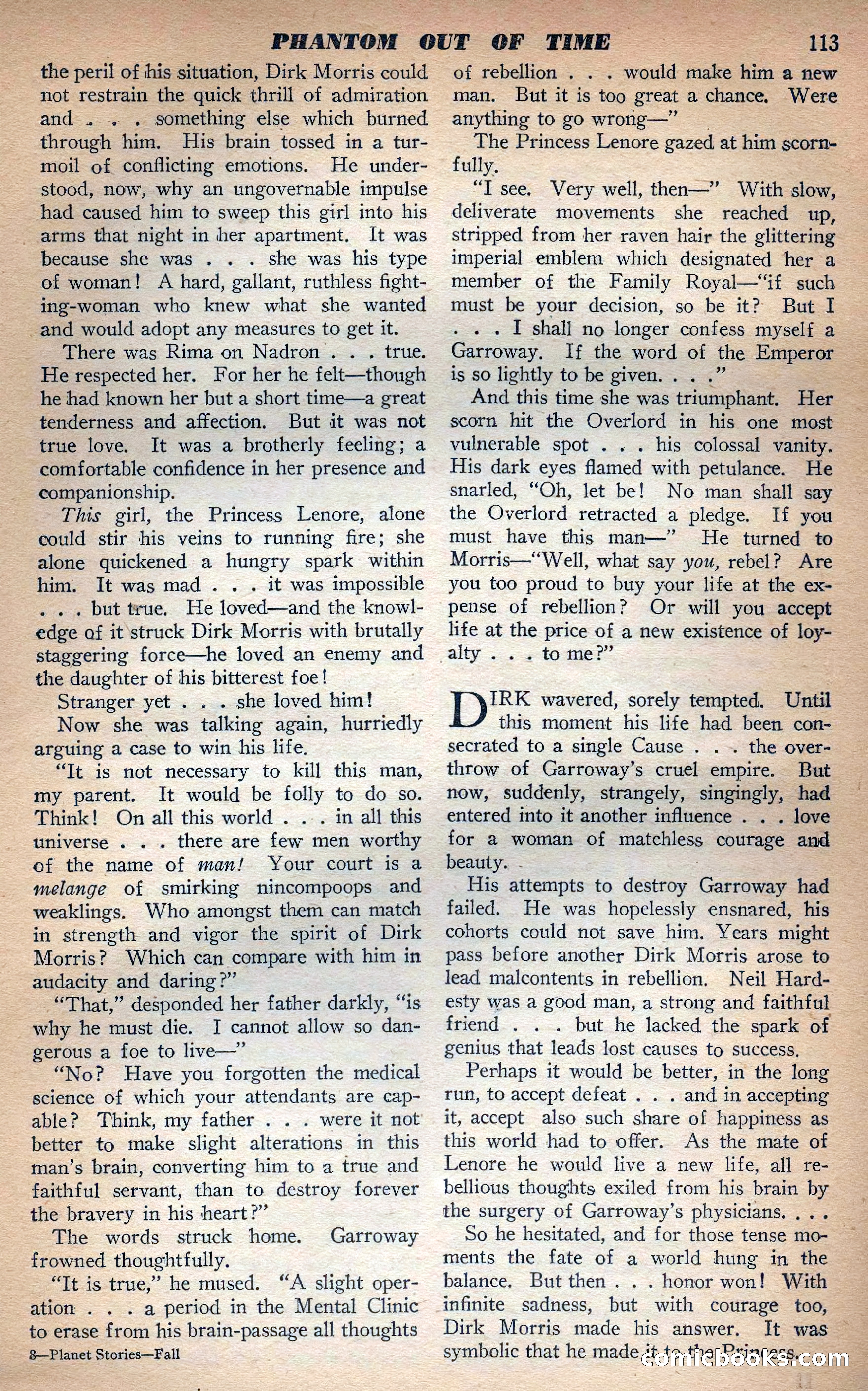 Planet Stories, Fall 1943 — page 116 of 134