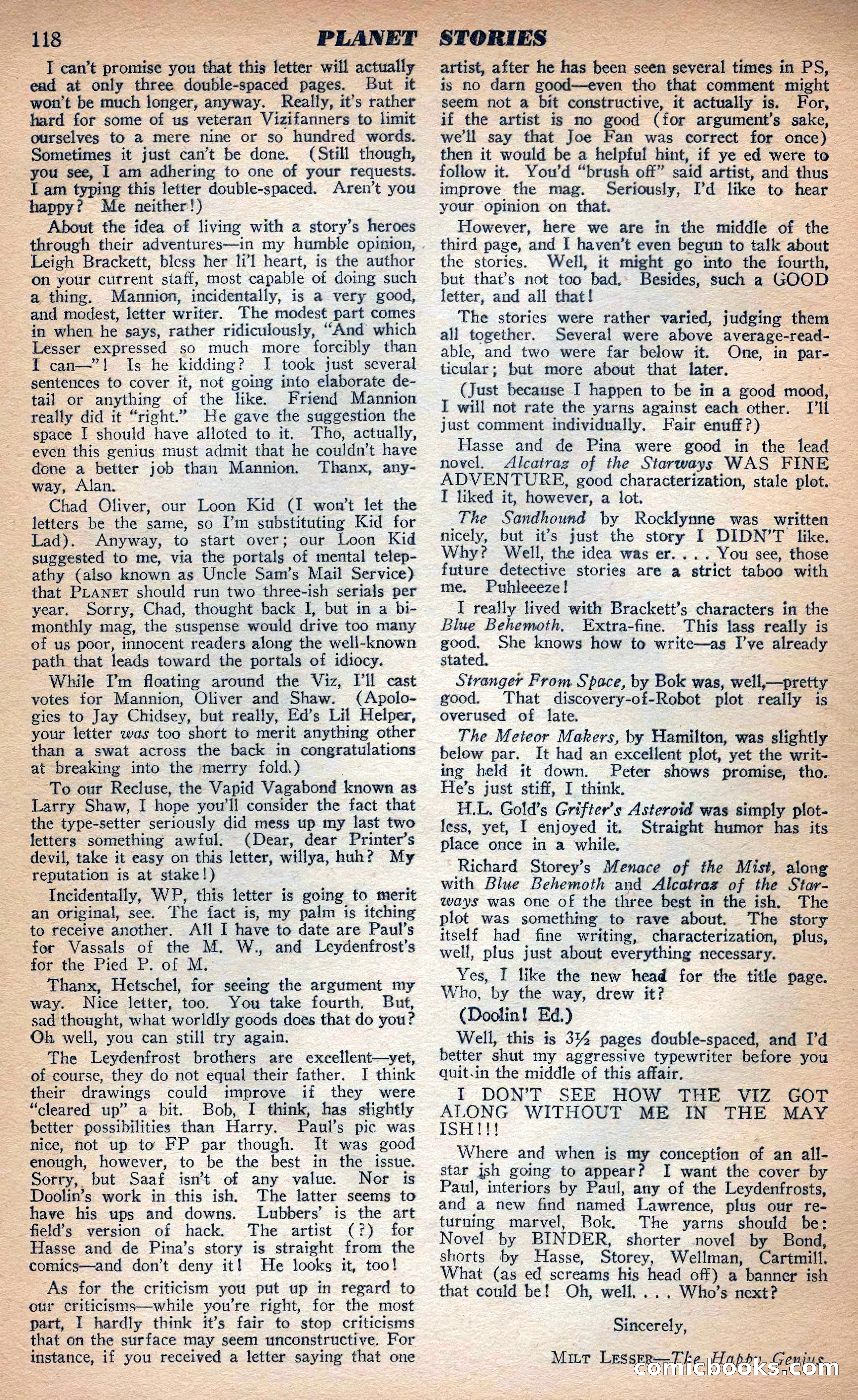 Planet Stories, Fall 1943 — page 121 of 134