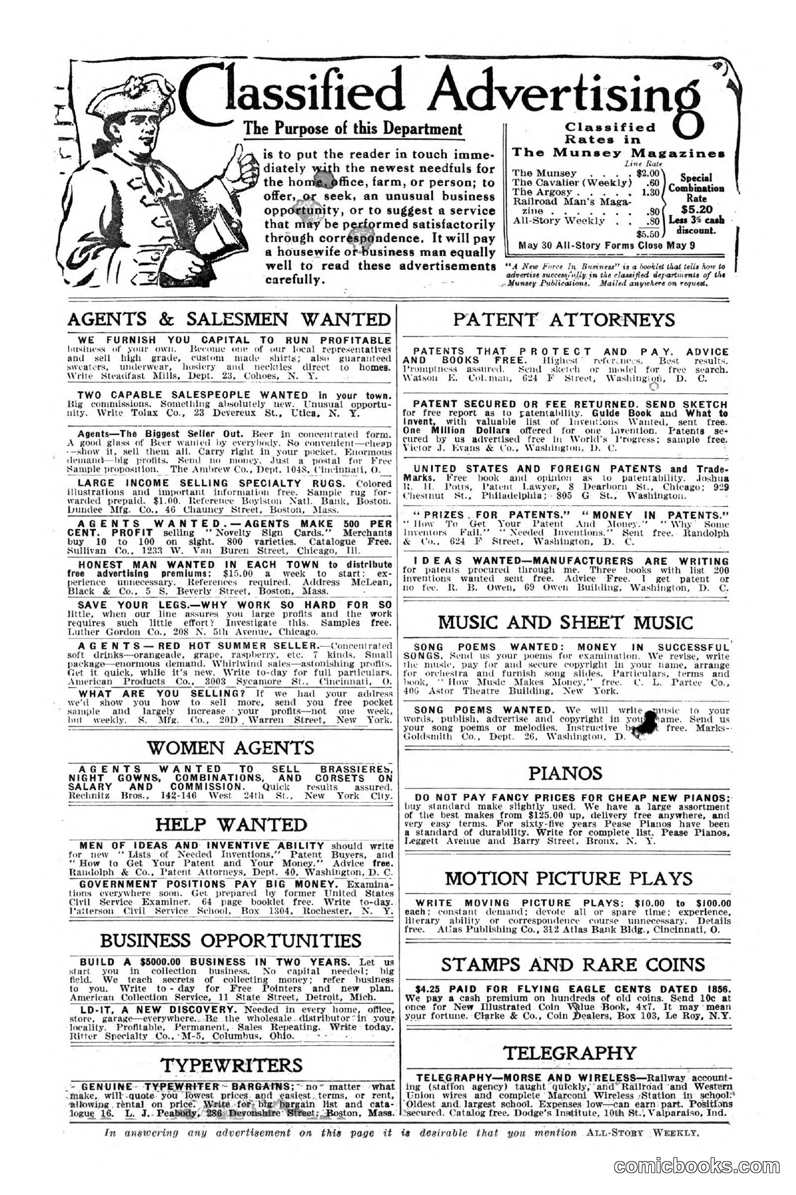 All Story Magazine, May 2, 1914 — page 4 of 274