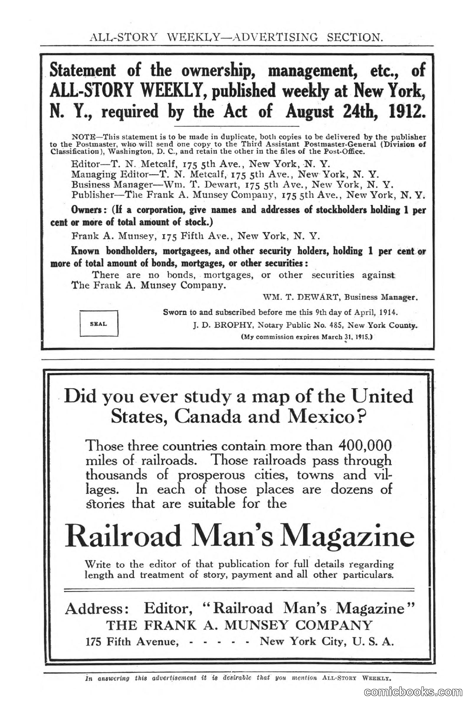 All Story Magazine, May 2, 1914 — page 8 of 274