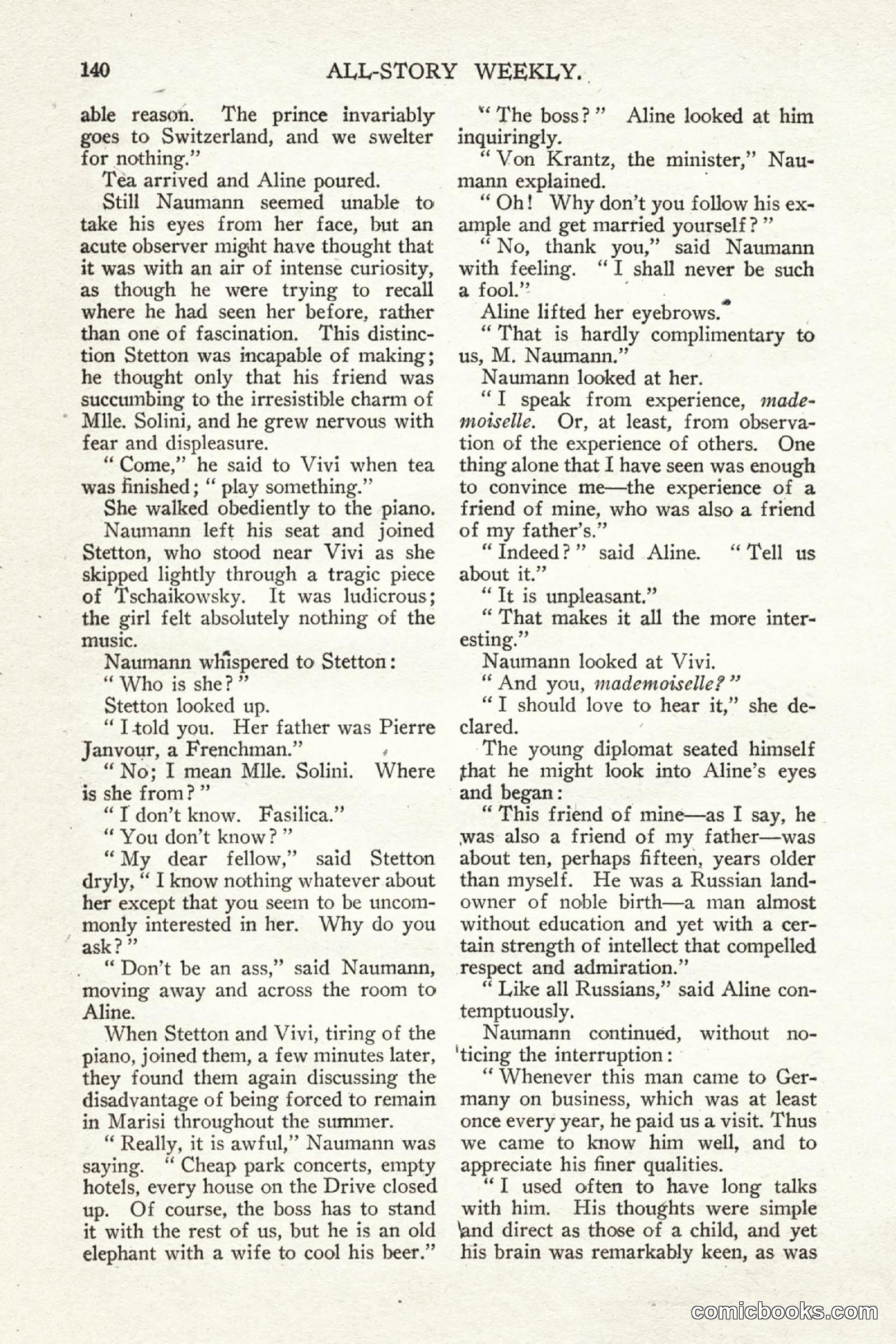 All Story Magazine, May 2, 1914 — page 150 of 274