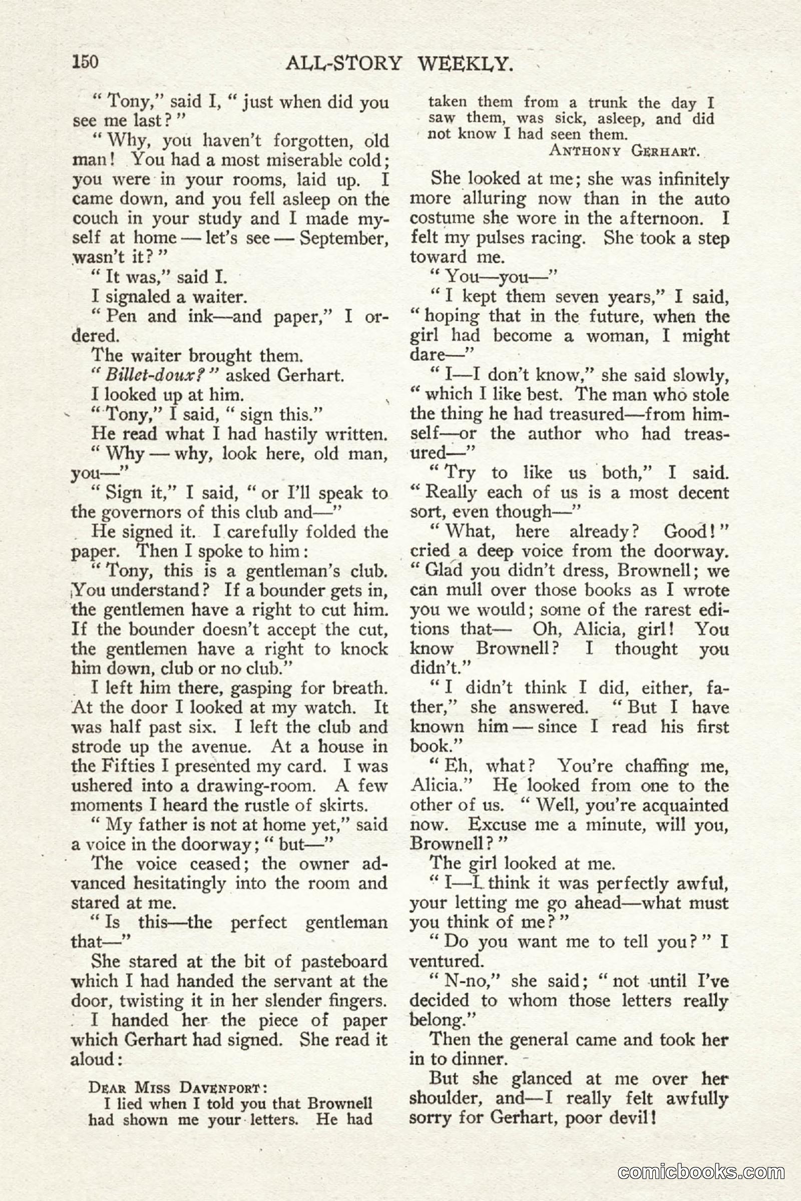 All Story Magazine, May 2, 1914 — page 160 of 274