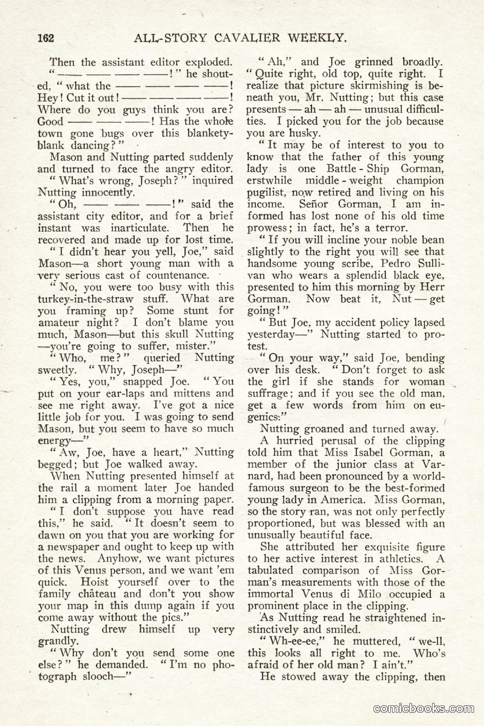All Story Magazine, July 11, 1914 — page 168 of 216
