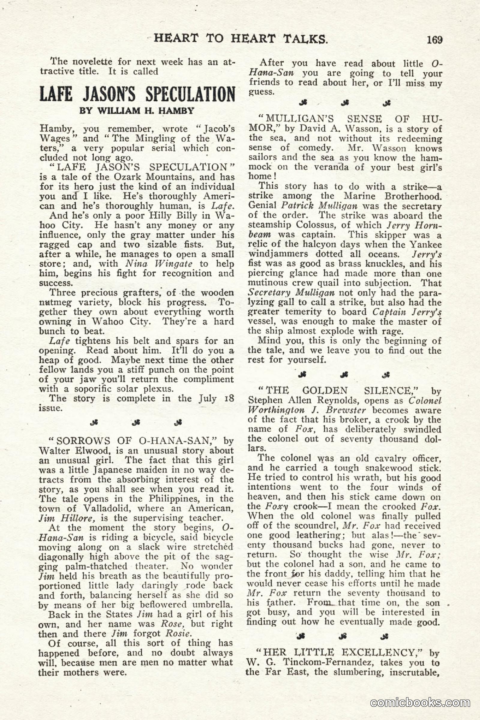 All Story Magazine, July 11, 1914 — page 175 of 216