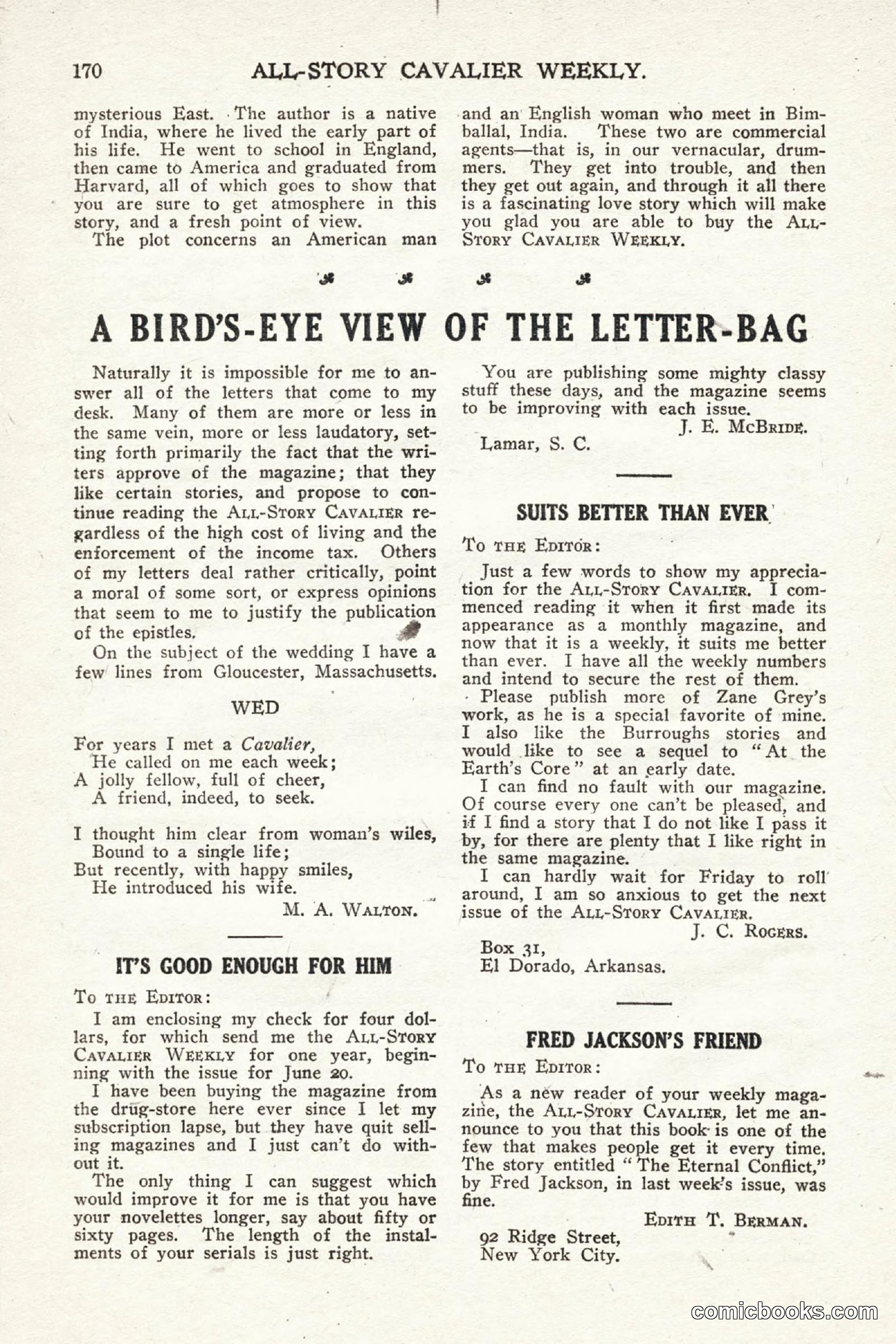 All Story Magazine, July 11, 1914 — page 176 of 216