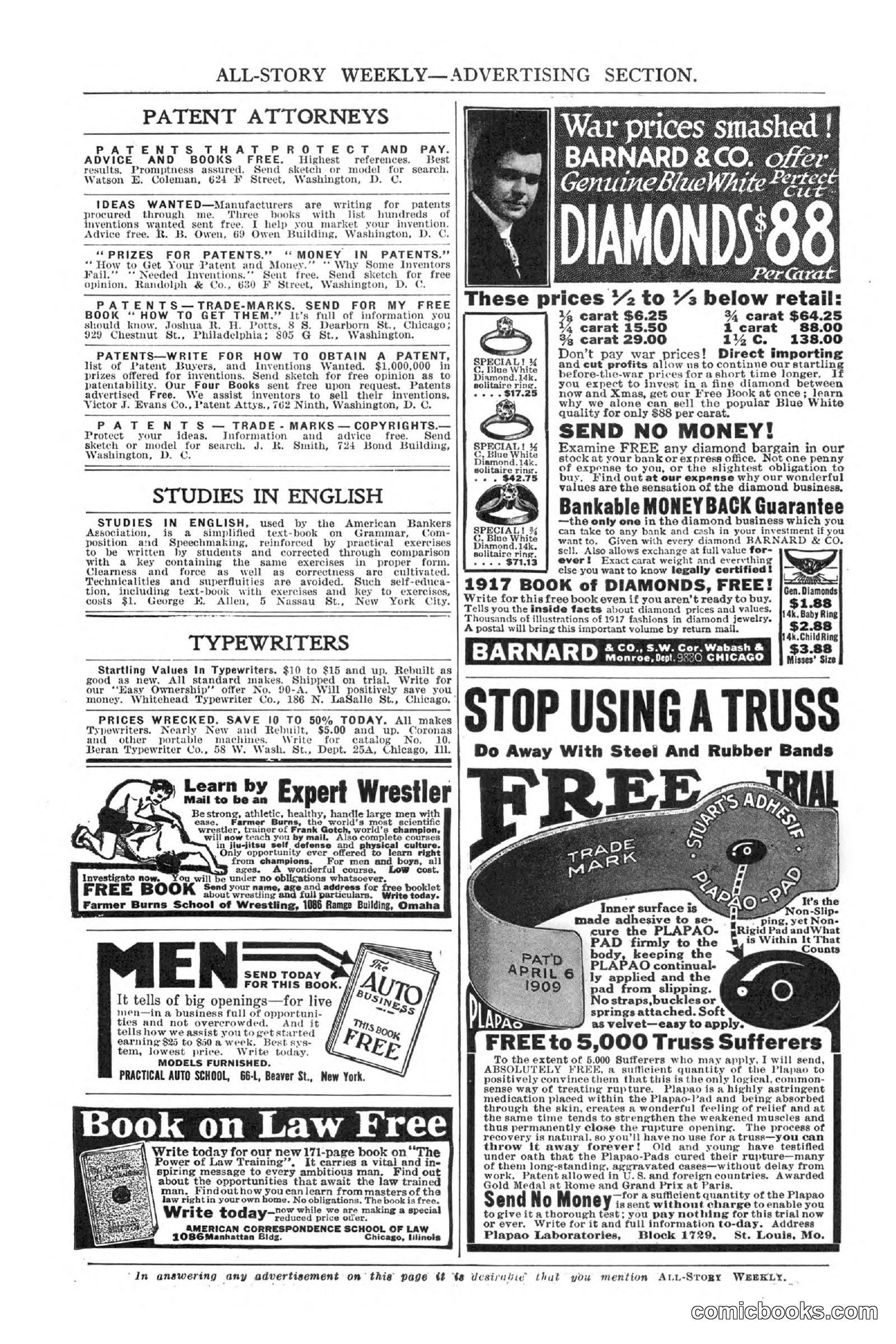 All Story Magazine, September 2, 1916 — page 7 of 208