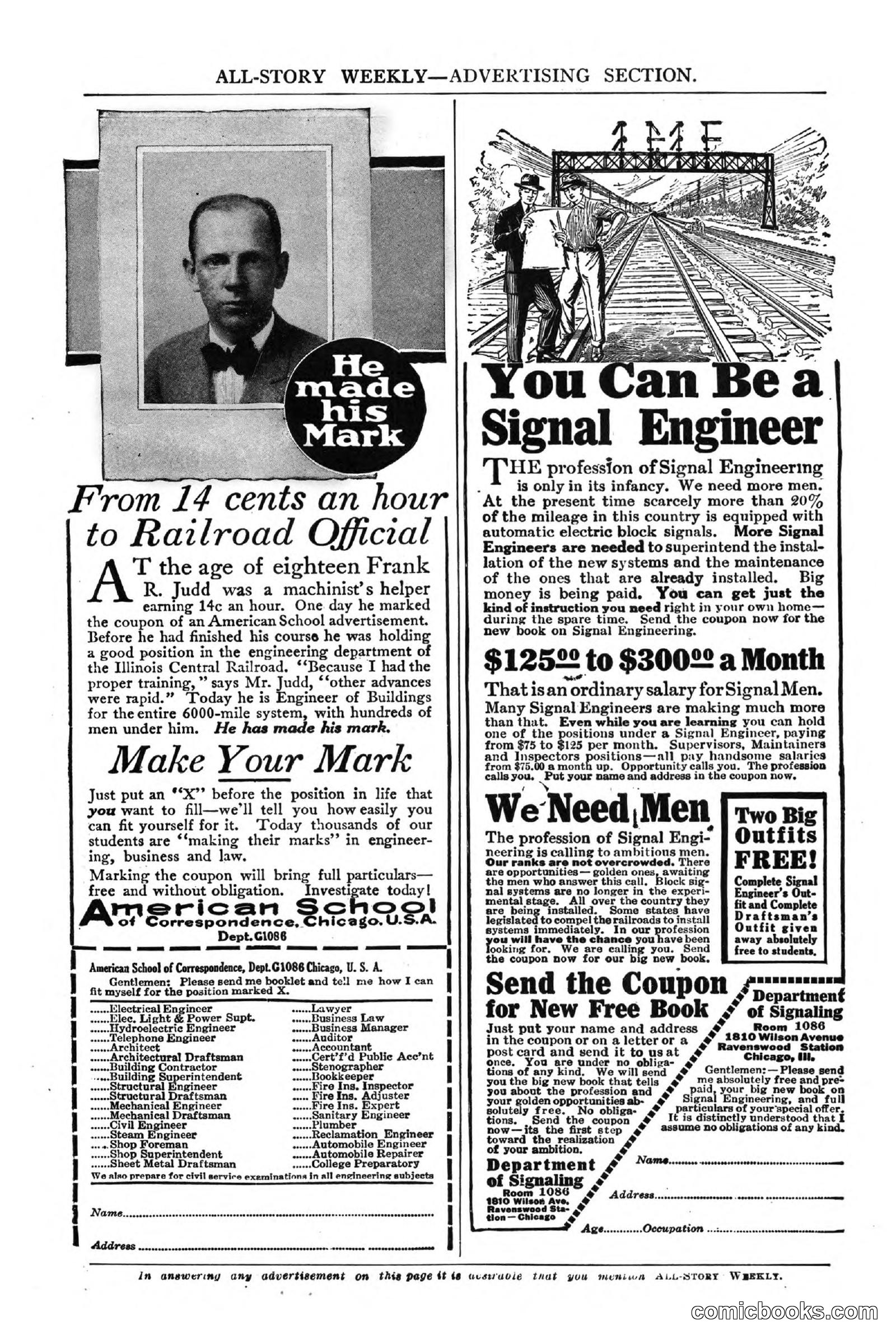 All Story Magazine, September 2, 1916 — page 9 of 208
