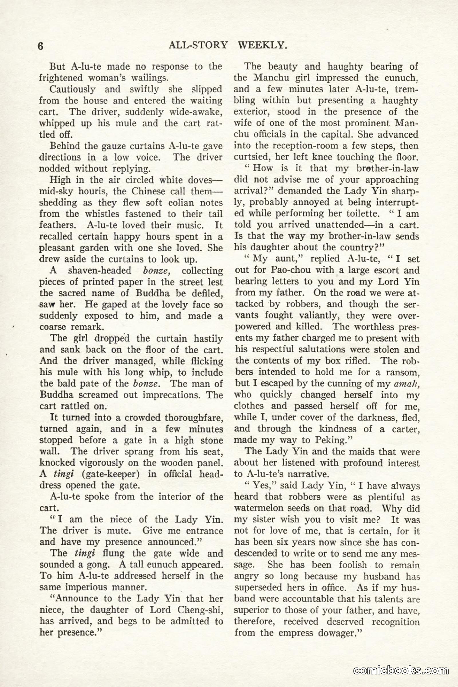 All Story Magazine, September 2, 1916 — page 16 of 208