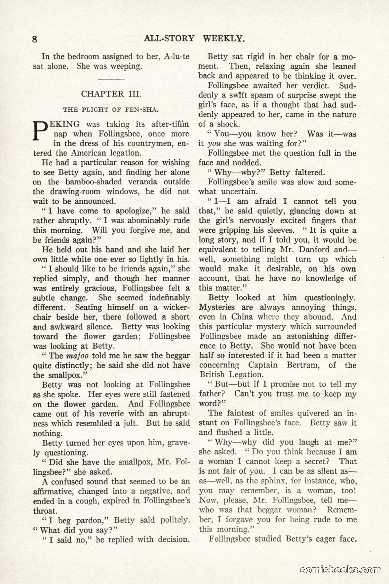 All Story Magazine, September 2, 1916 — page 18 of 208