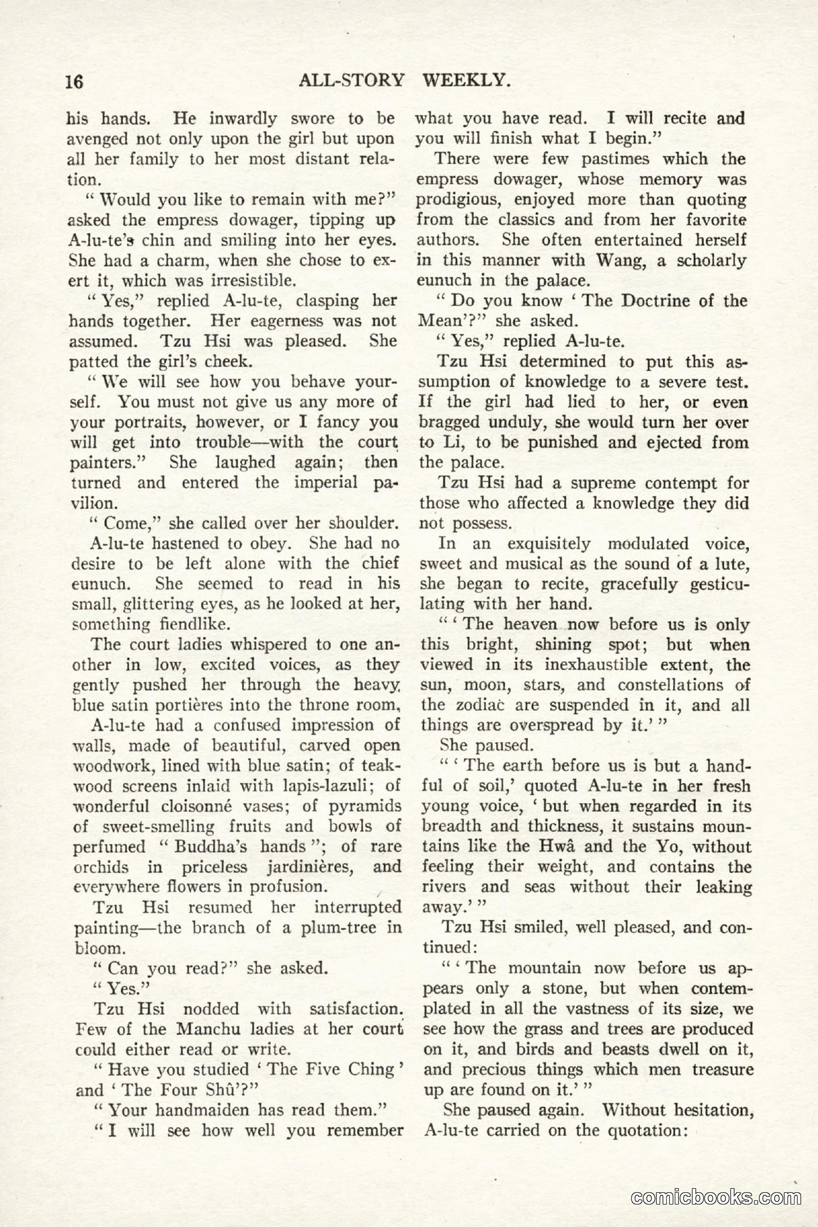 All Story Magazine, September 2, 1916 — page 26 of 208