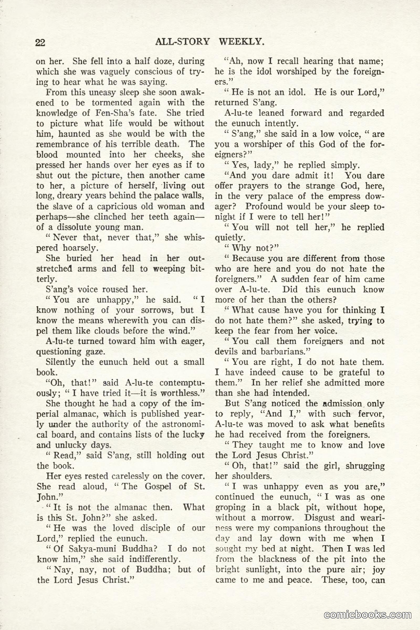All Story Magazine, September 2, 1916 — page 32 of 208