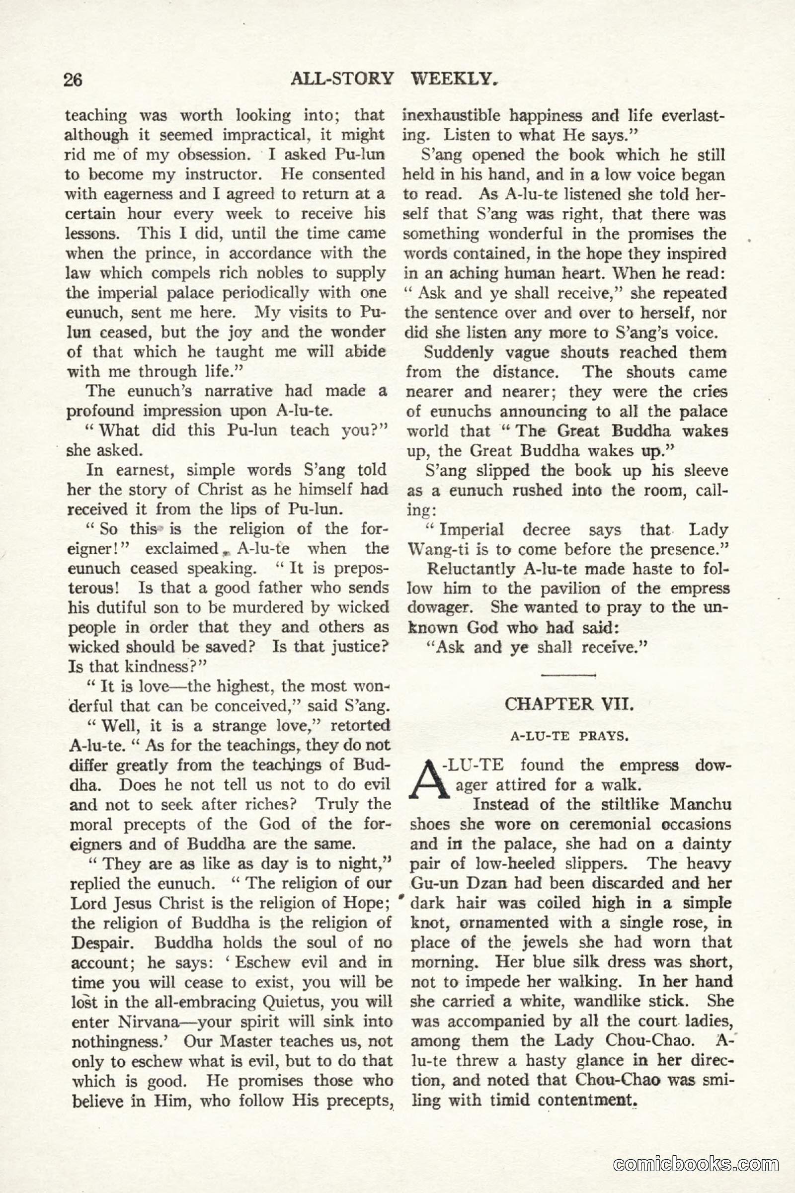 All Story Magazine, September 2, 1916 — page 36 of 208