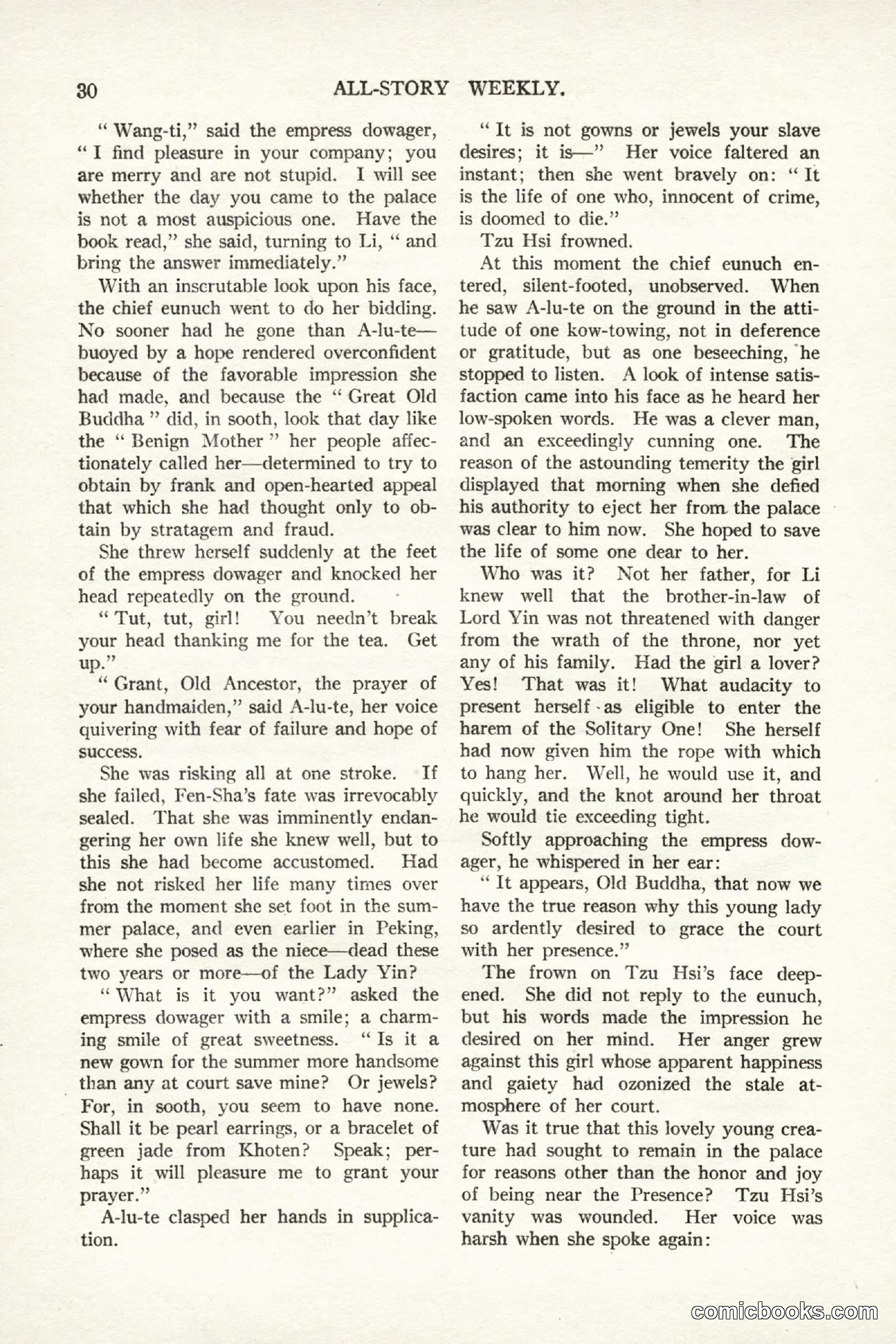 All Story Magazine, September 2, 1916 — page 40 of 208