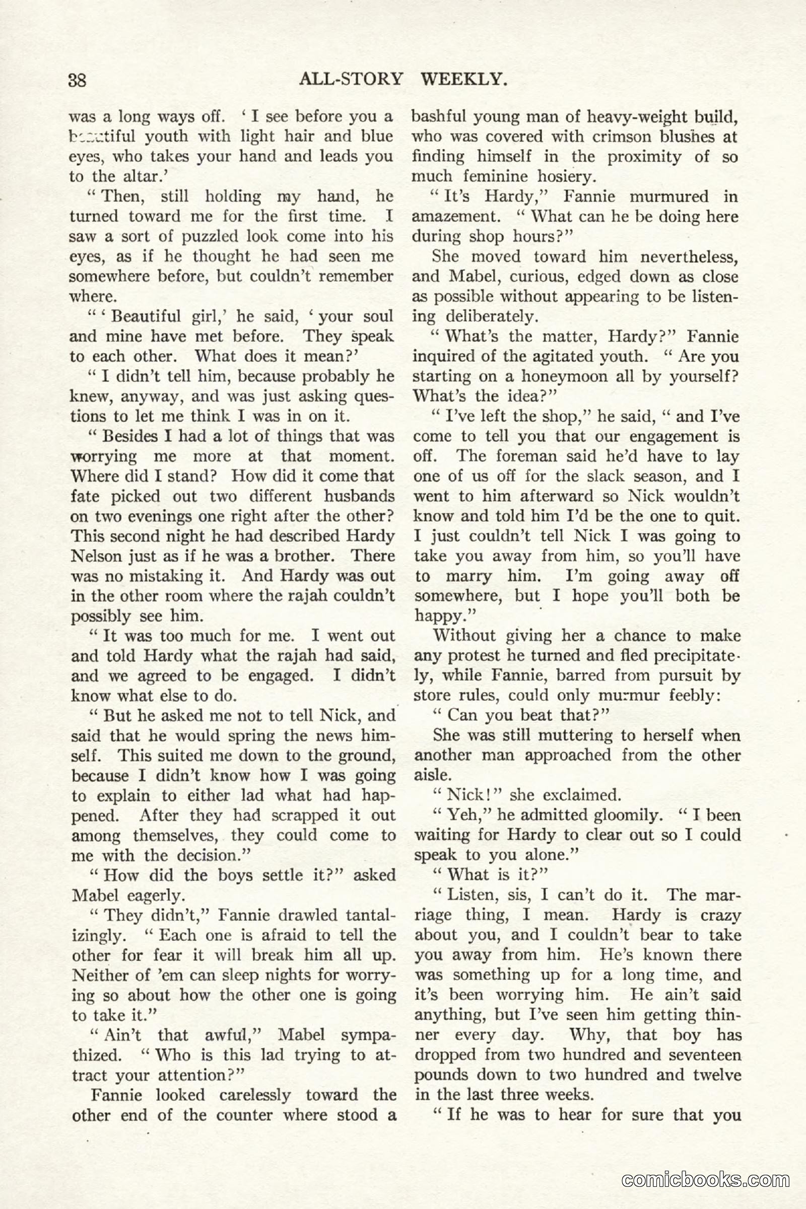 All Story Magazine, September 2, 1916 — page 48 of 208