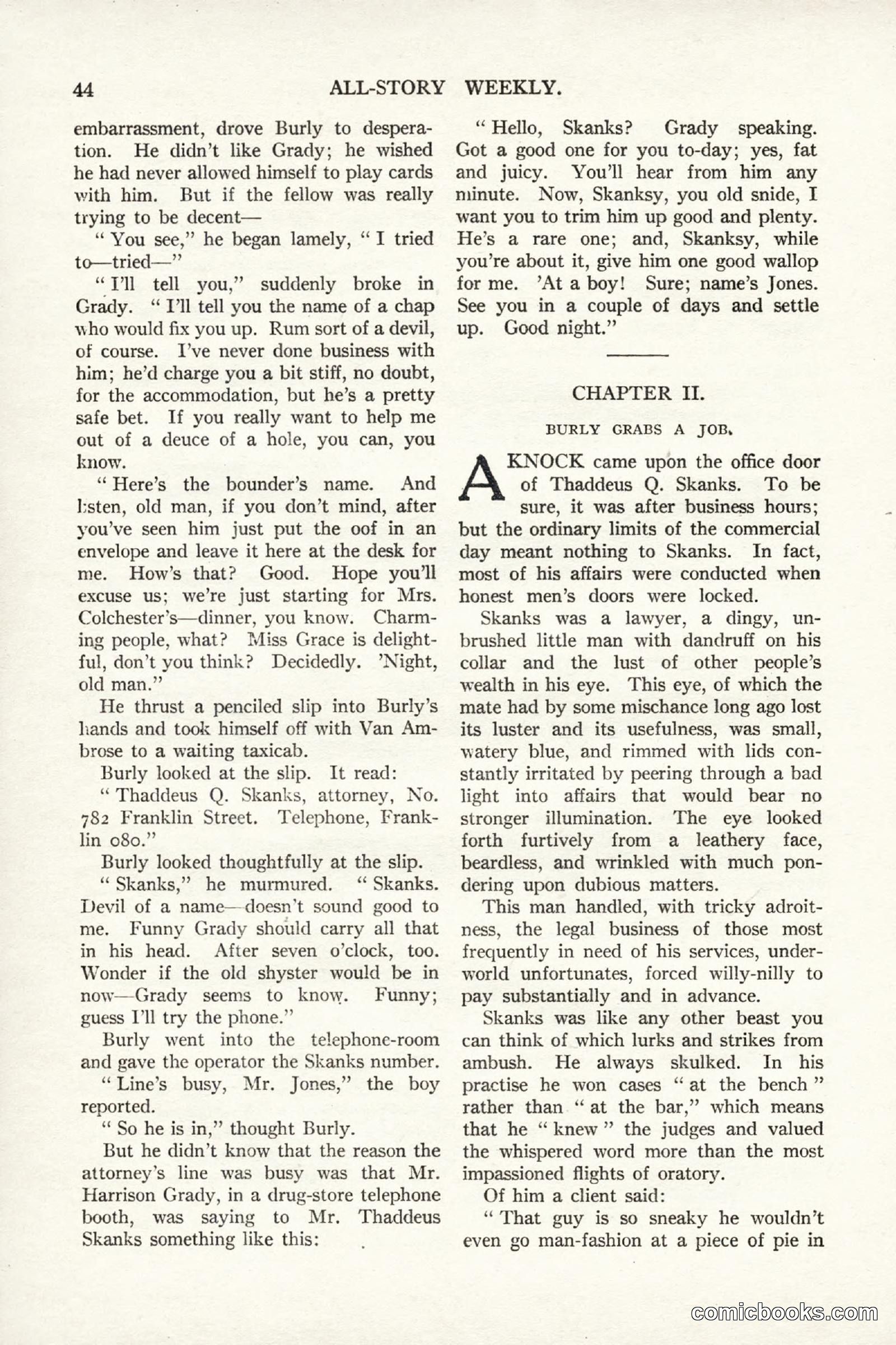 All Story Magazine, September 2, 1916 — page 54 of 208