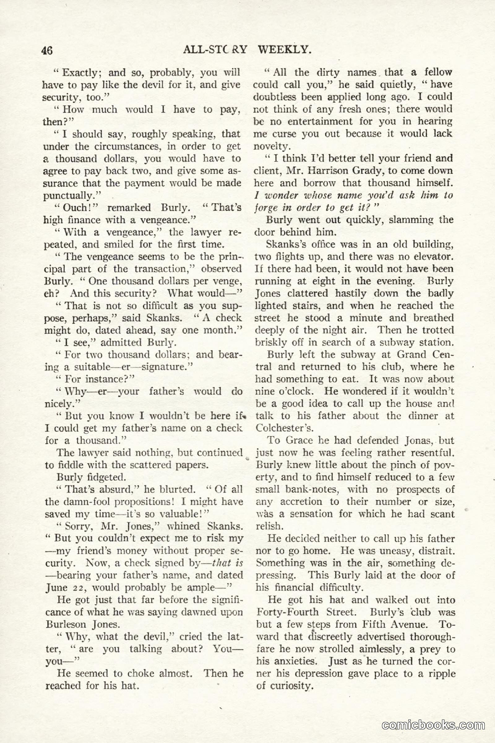 All Story Magazine, September 2, 1916 — page 56 of 208