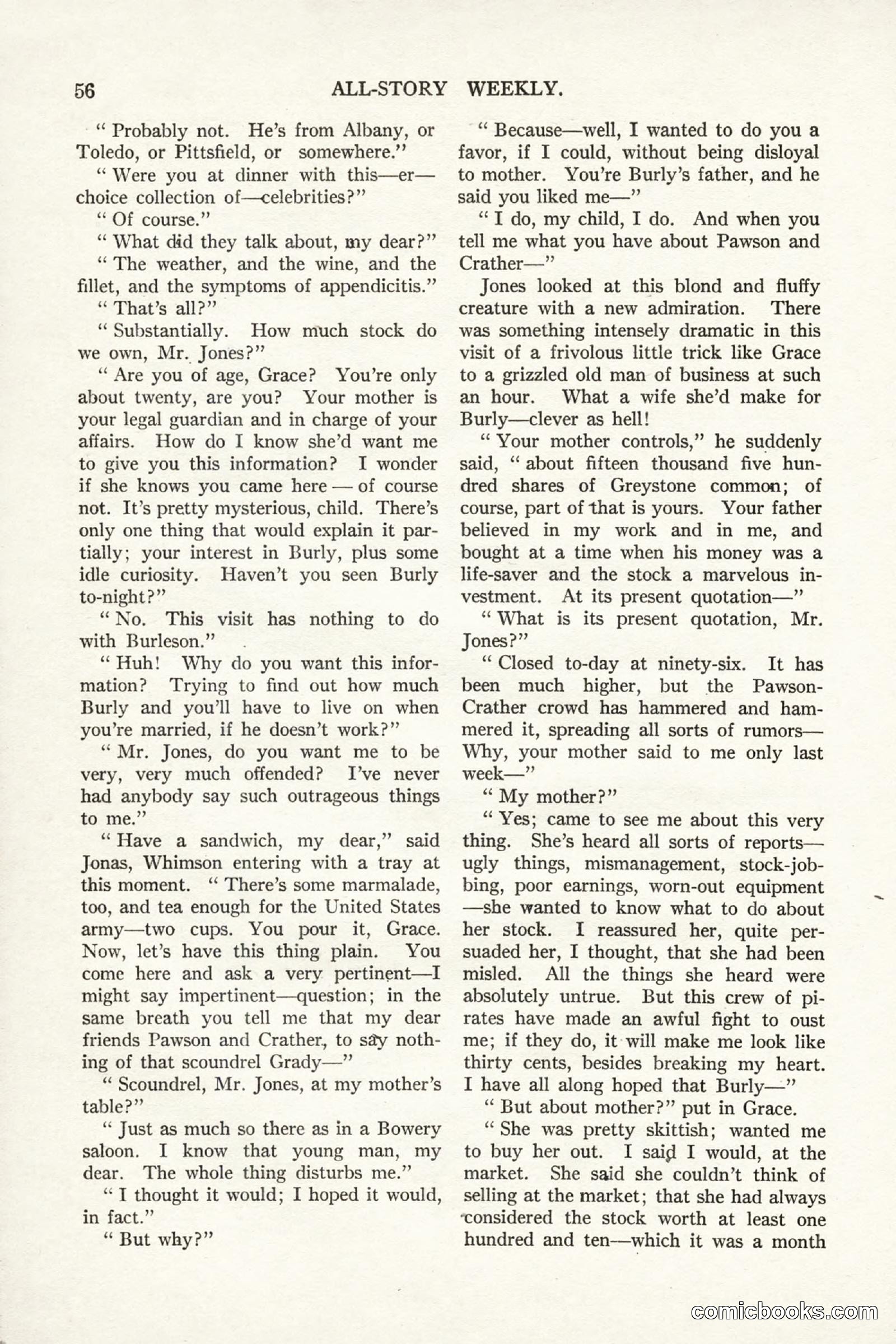 All Story Magazine, September 2, 1916 — page 66 of 208