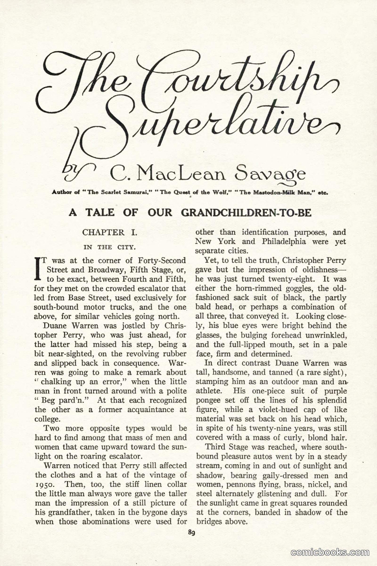 All Story Magazine, September 2, 1916 — page 99 of 208
