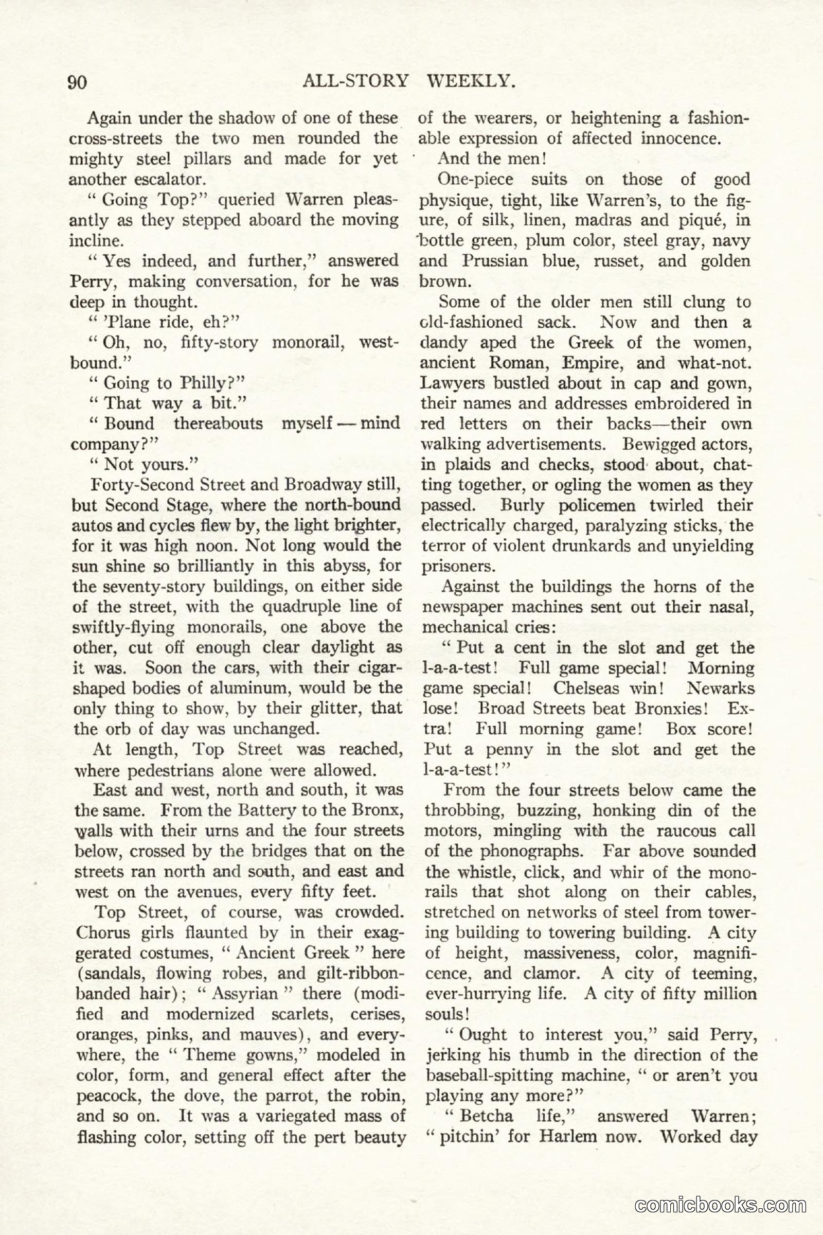 All Story Magazine, September 2, 1916 — page 100 of 208