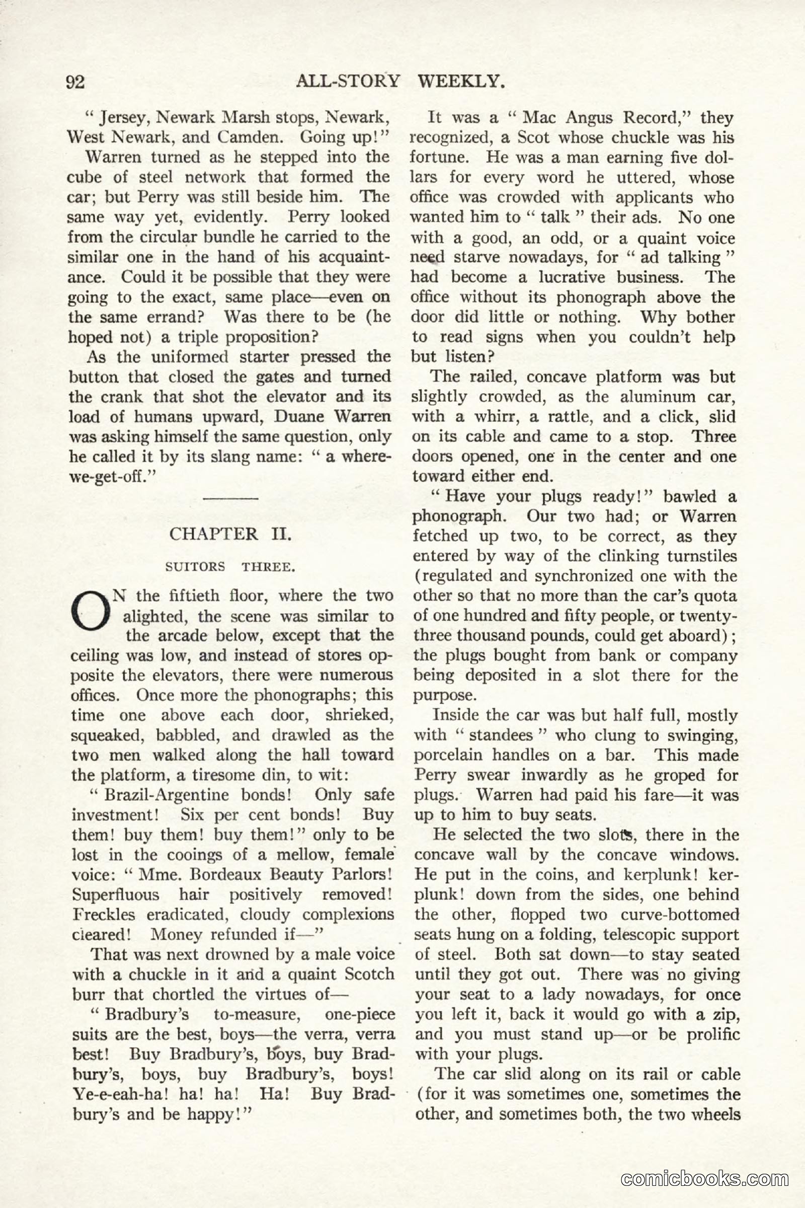All Story Magazine, September 2, 1916 — page 102 of 208