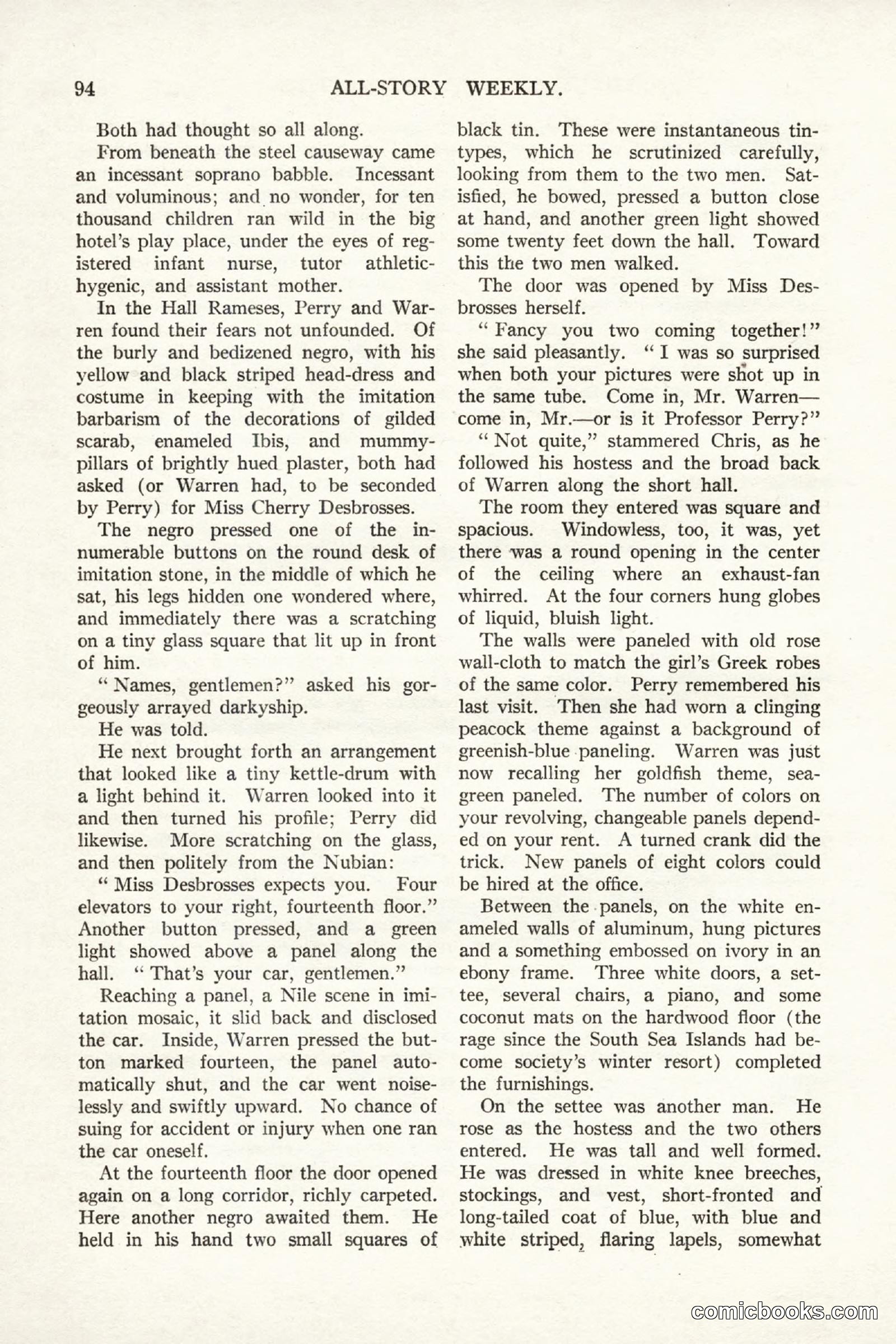 All Story Magazine, September 2, 1916 — page 104 of 208