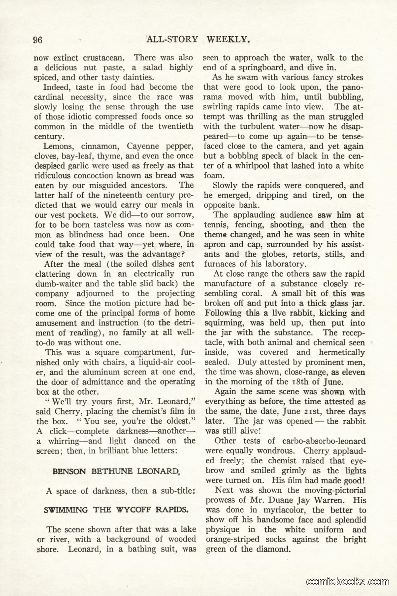 All Story Magazine, September 2, 1916 — page 106 of 208