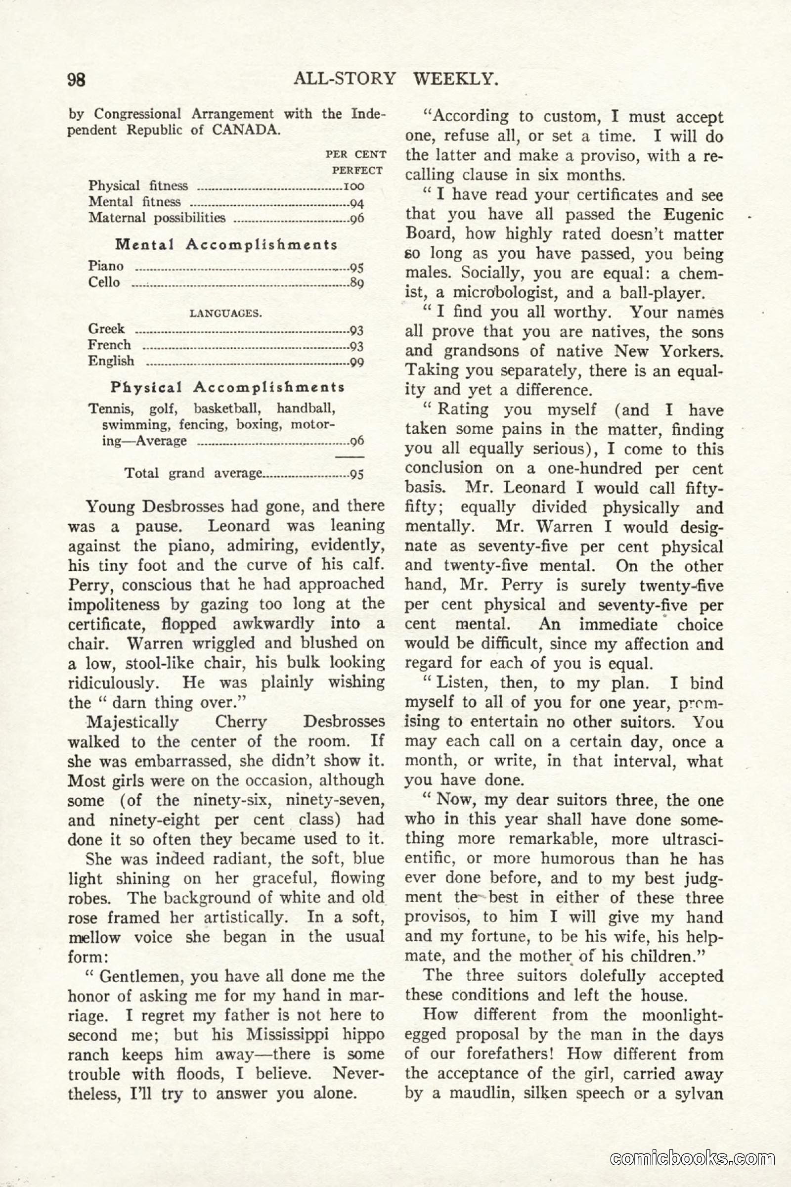 All Story Magazine, September 2, 1916 — page 108 of 208