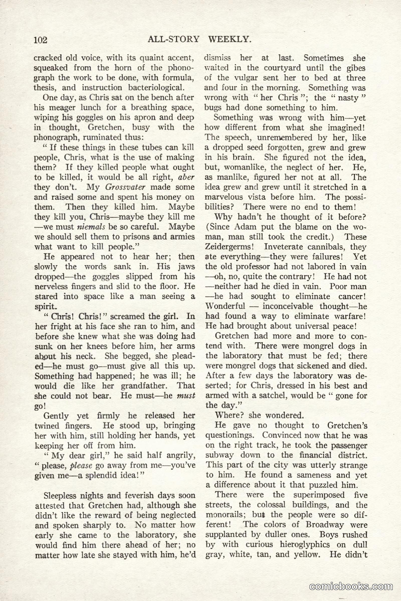 All Story Magazine, September 2, 1916 — page 112 of 208