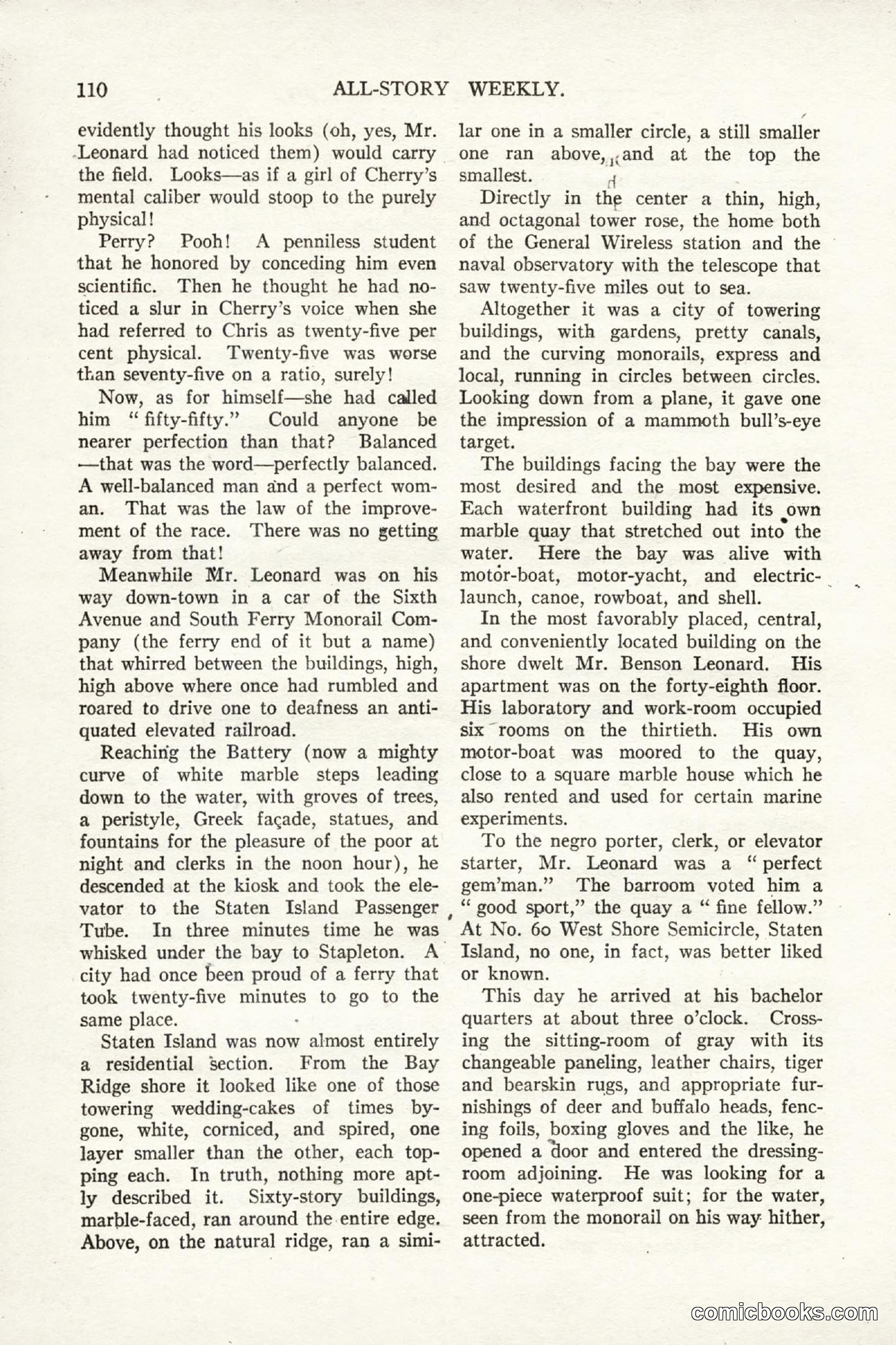 All Story Magazine, September 2, 1916 — page 120 of 208