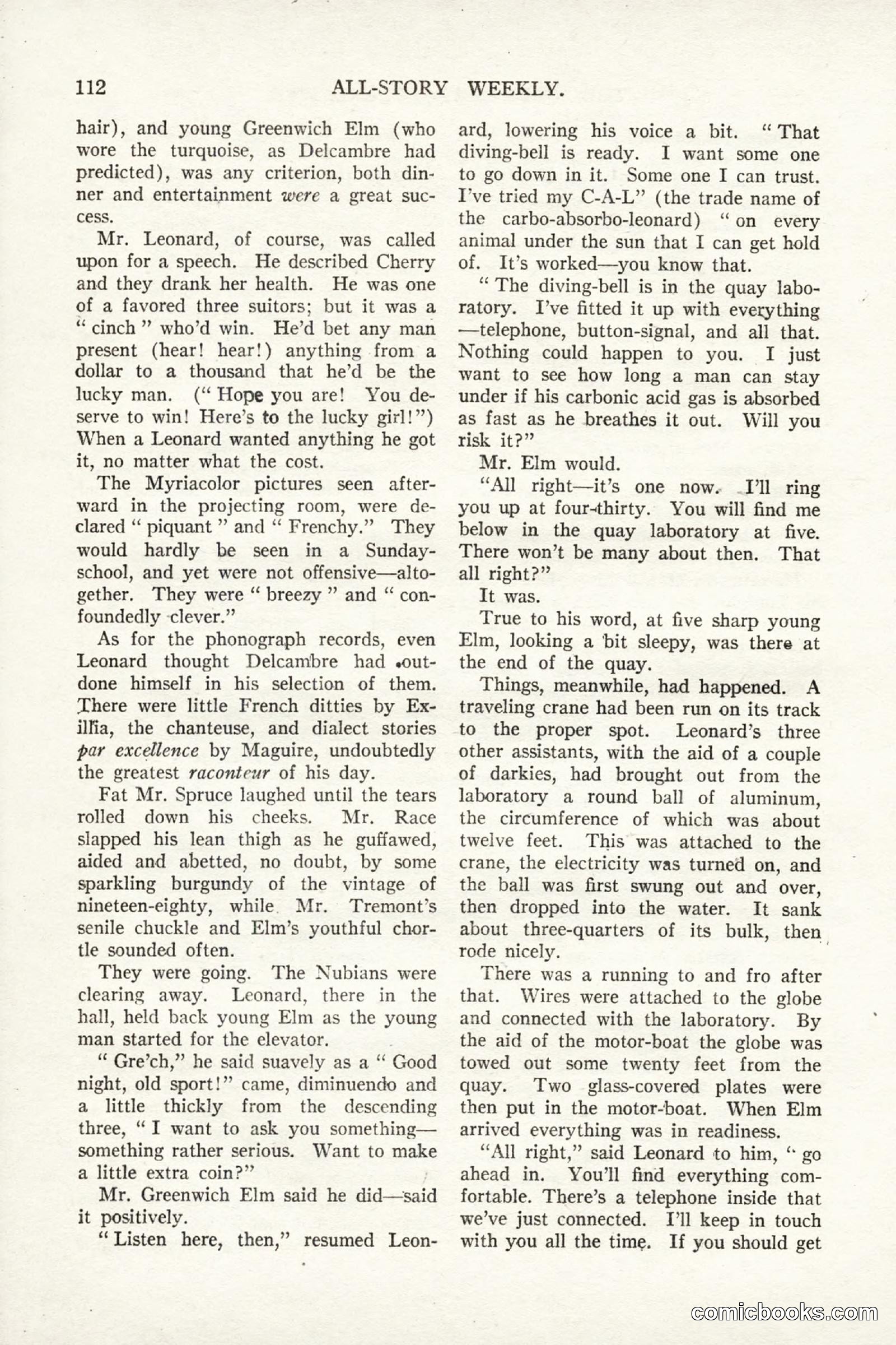 All Story Magazine, September 2, 1916 — page 122 of 208