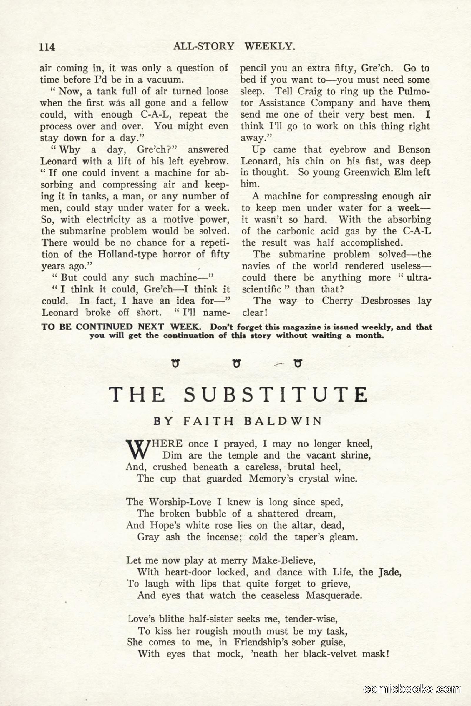 All Story Magazine, September 2, 1916 — page 124 of 208