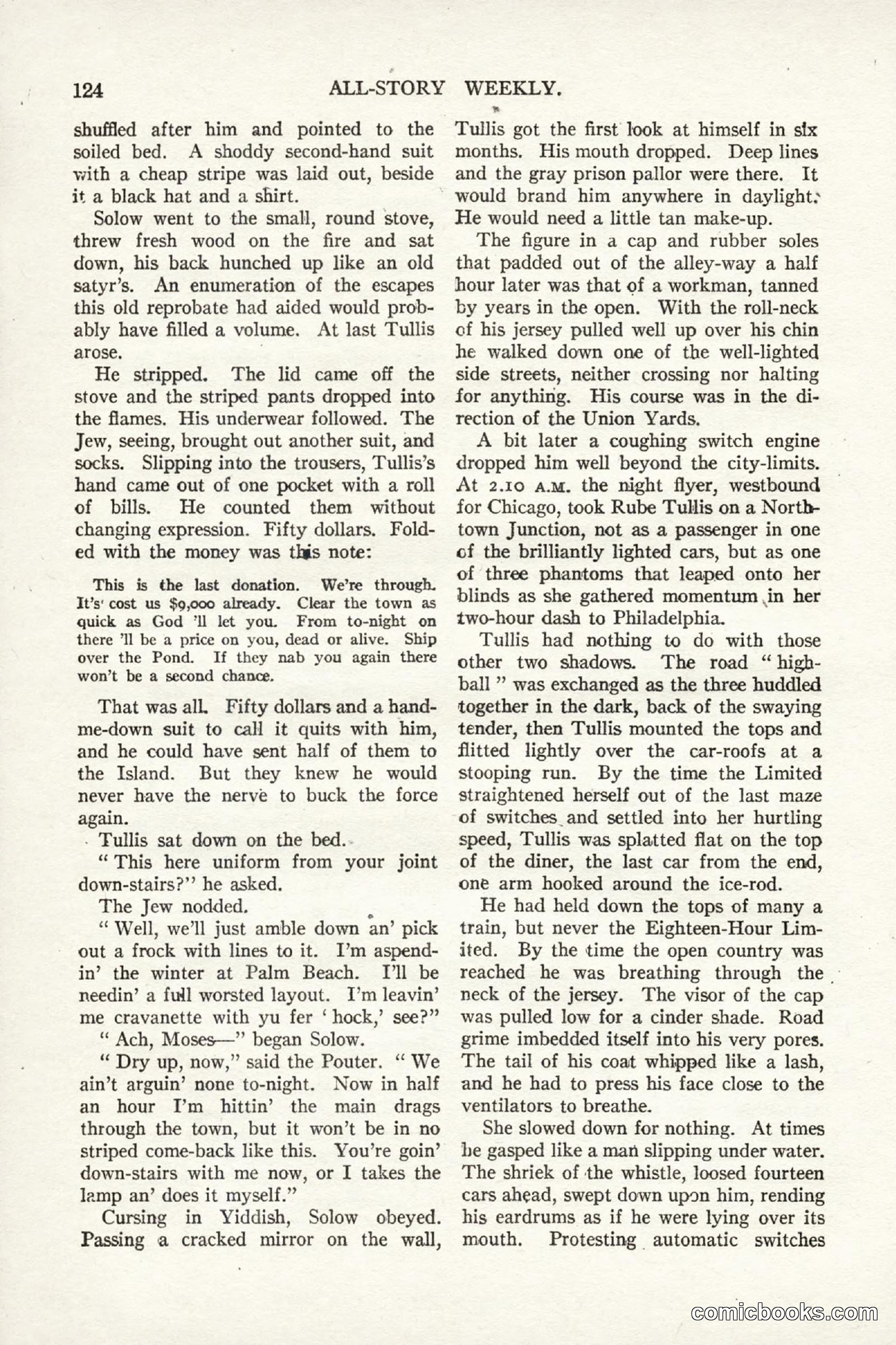 All Story Magazine, September 2, 1916 — page 134 of 208