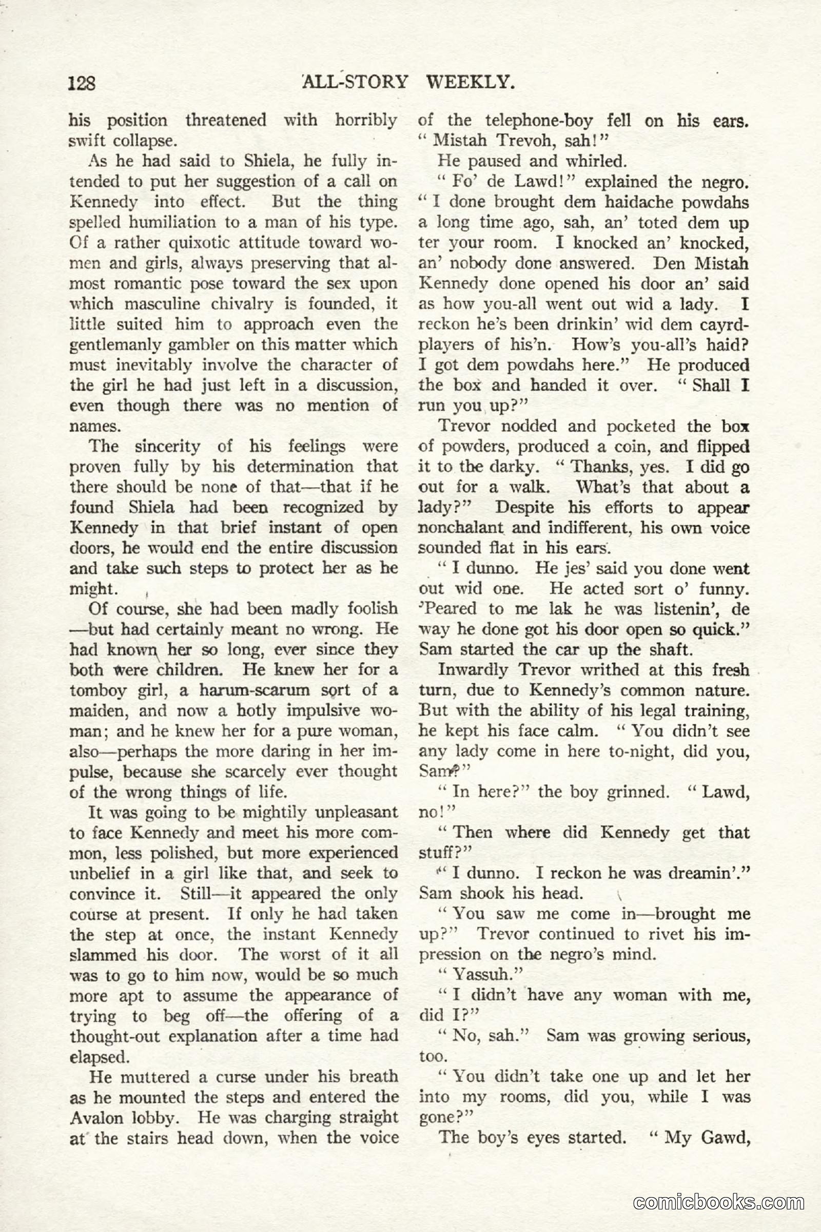 All Story Magazine, September 2, 1916 — page 138 of 208