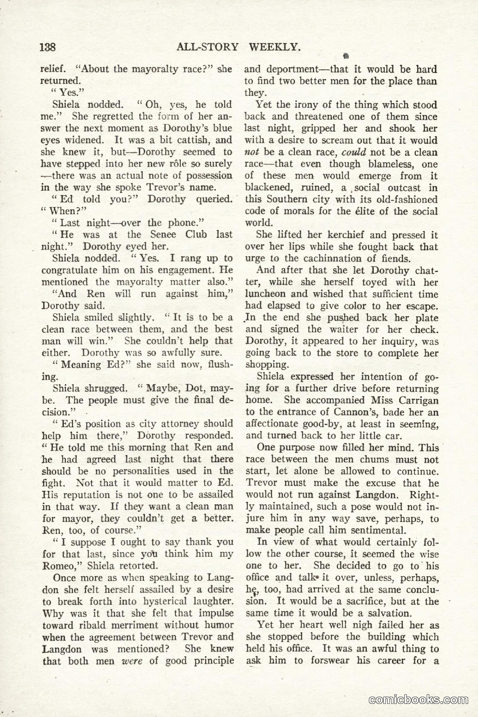 All Story Magazine, September 2, 1916 — page 148 of 208