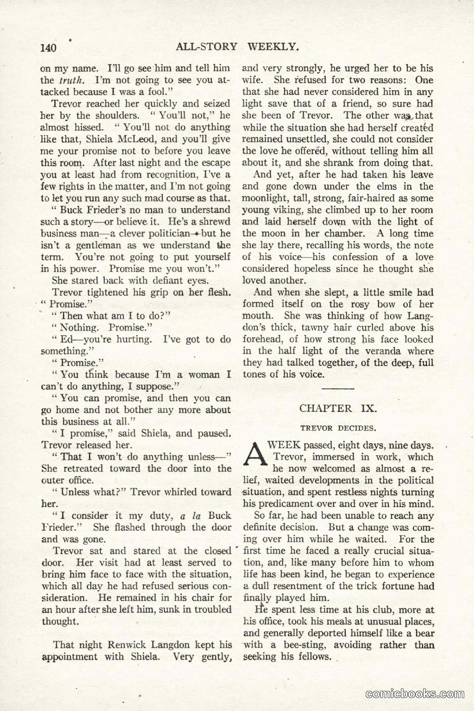 All Story Magazine, September 2, 1916 — page 150 of 208