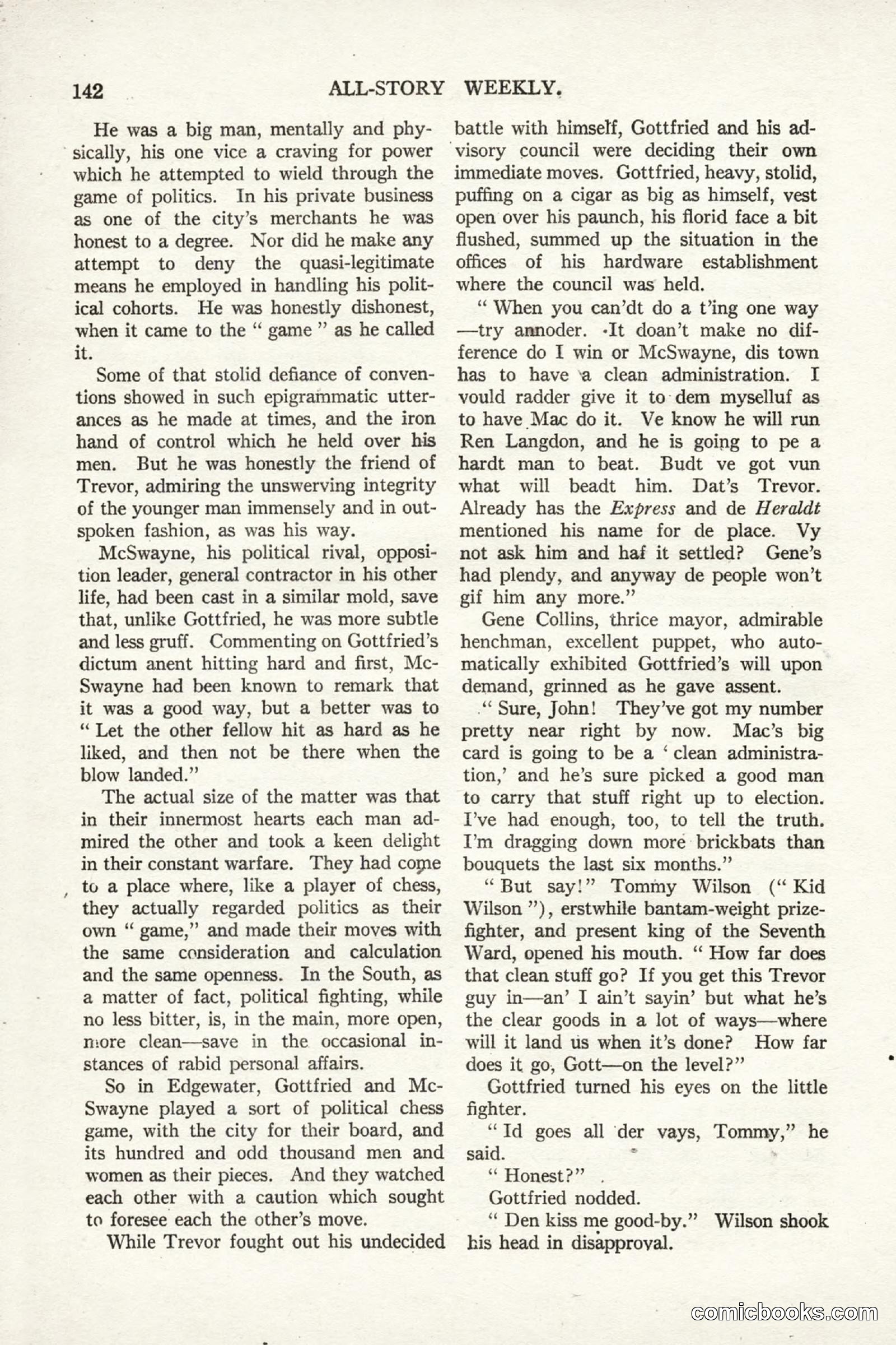 All Story Magazine, September 2, 1916 — page 152 of 208