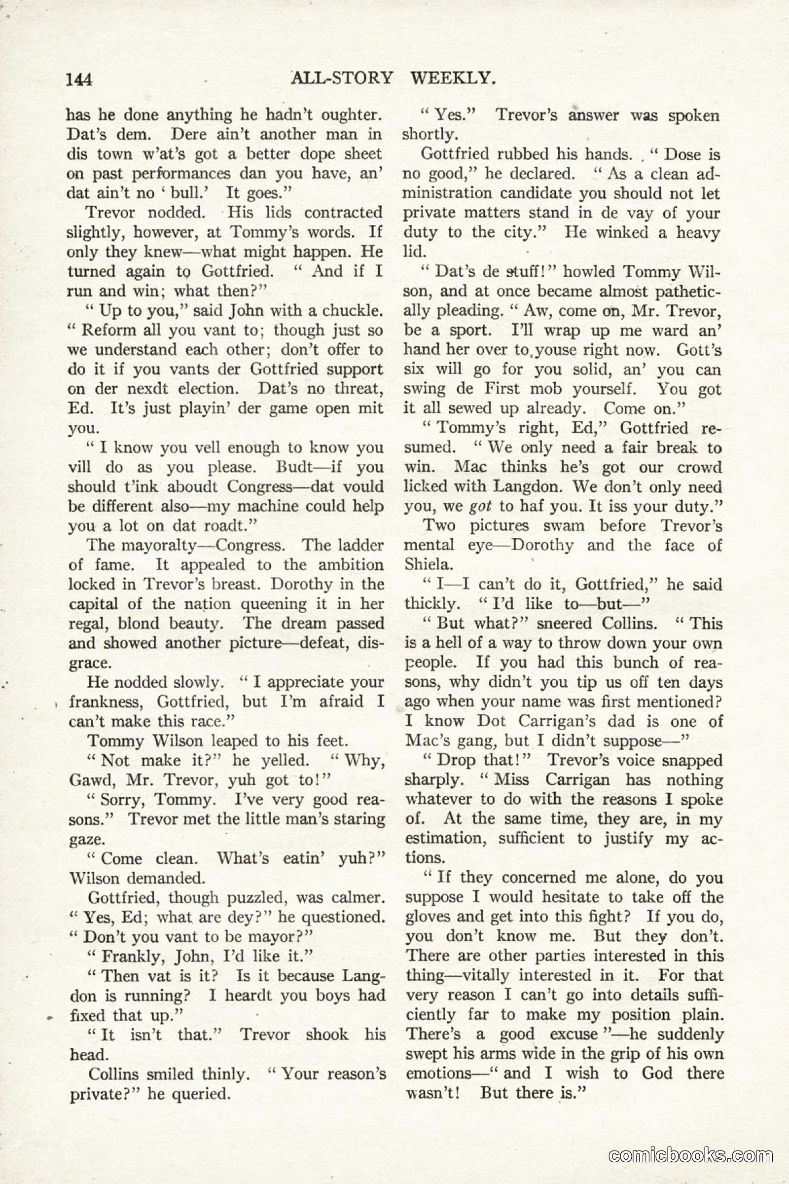 All Story Magazine, September 2, 1916 — page 154 of 208