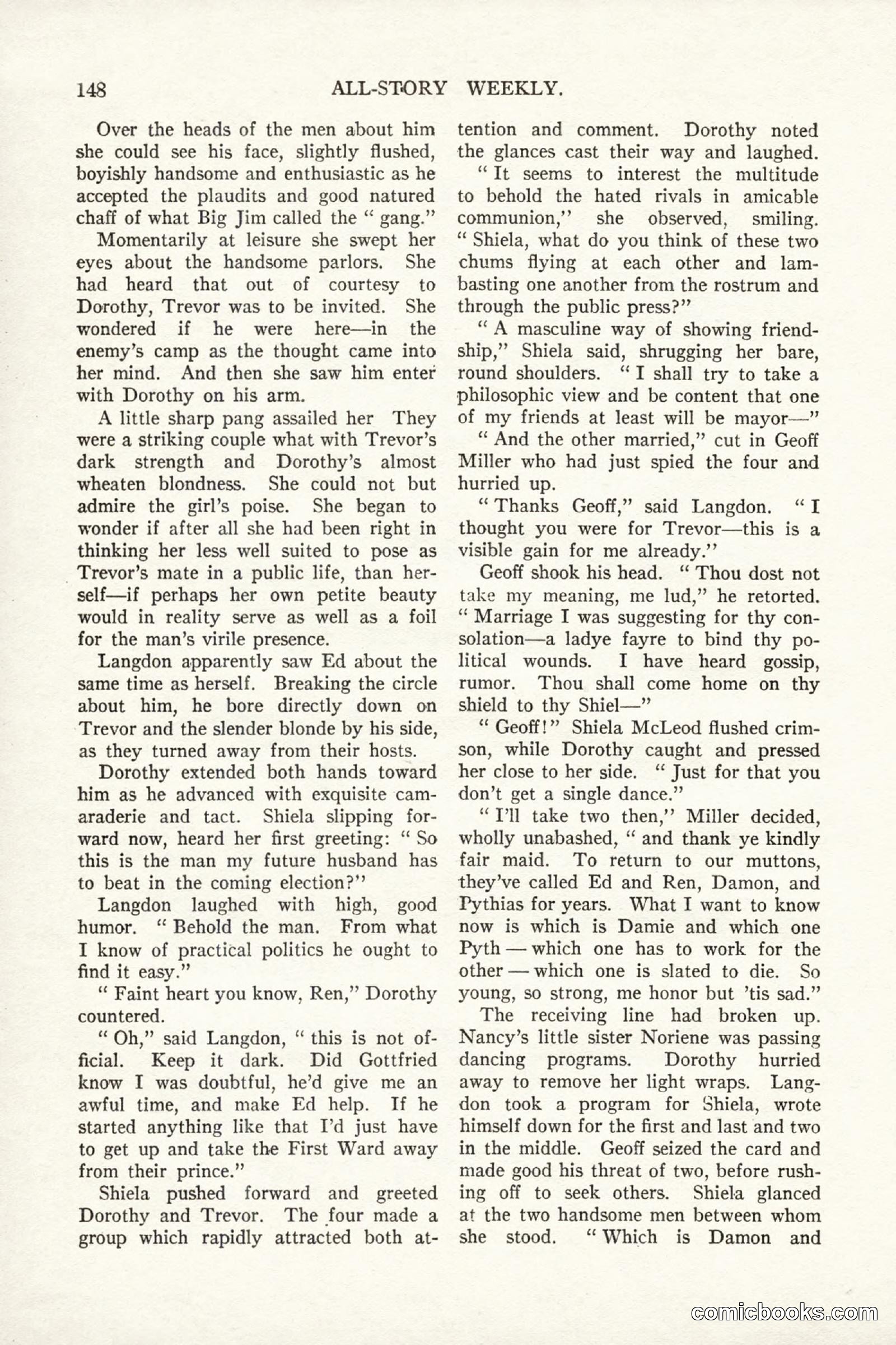 All Story Magazine, September 2, 1916 — page 158 of 208