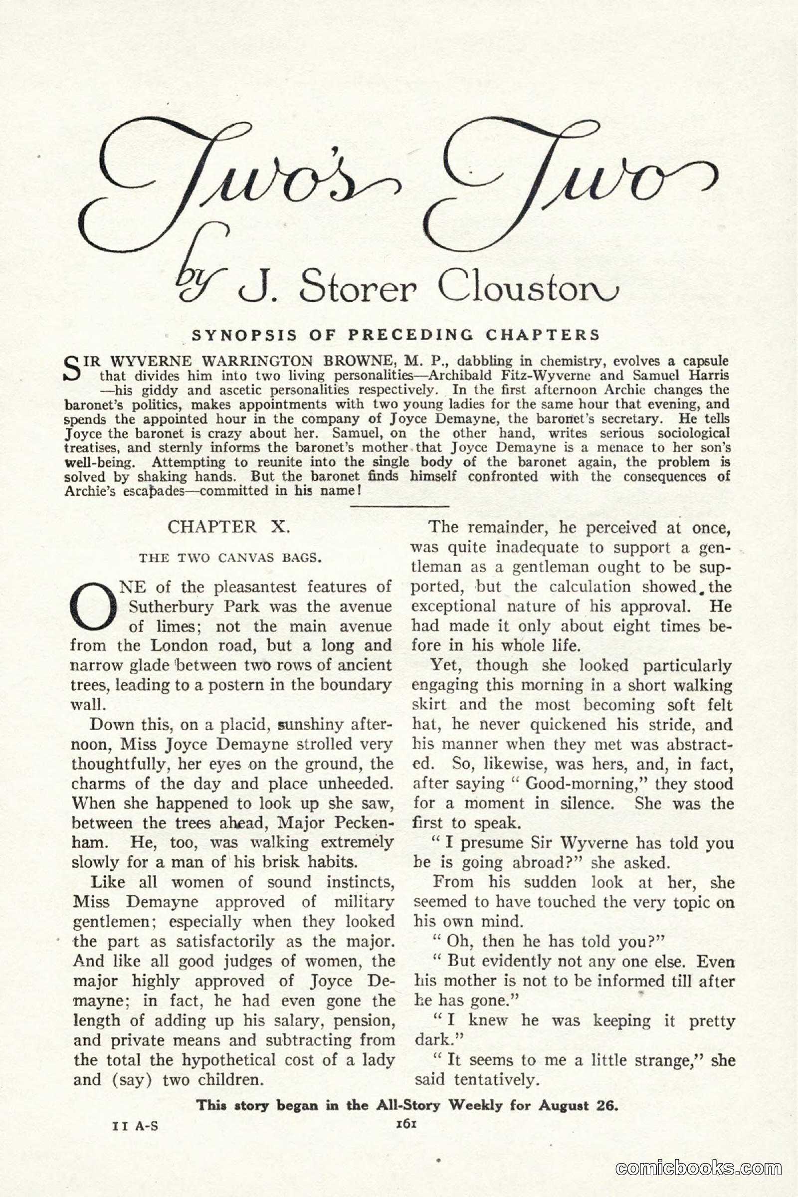 All Story Magazine, September 2, 1916 — page 171 of 208